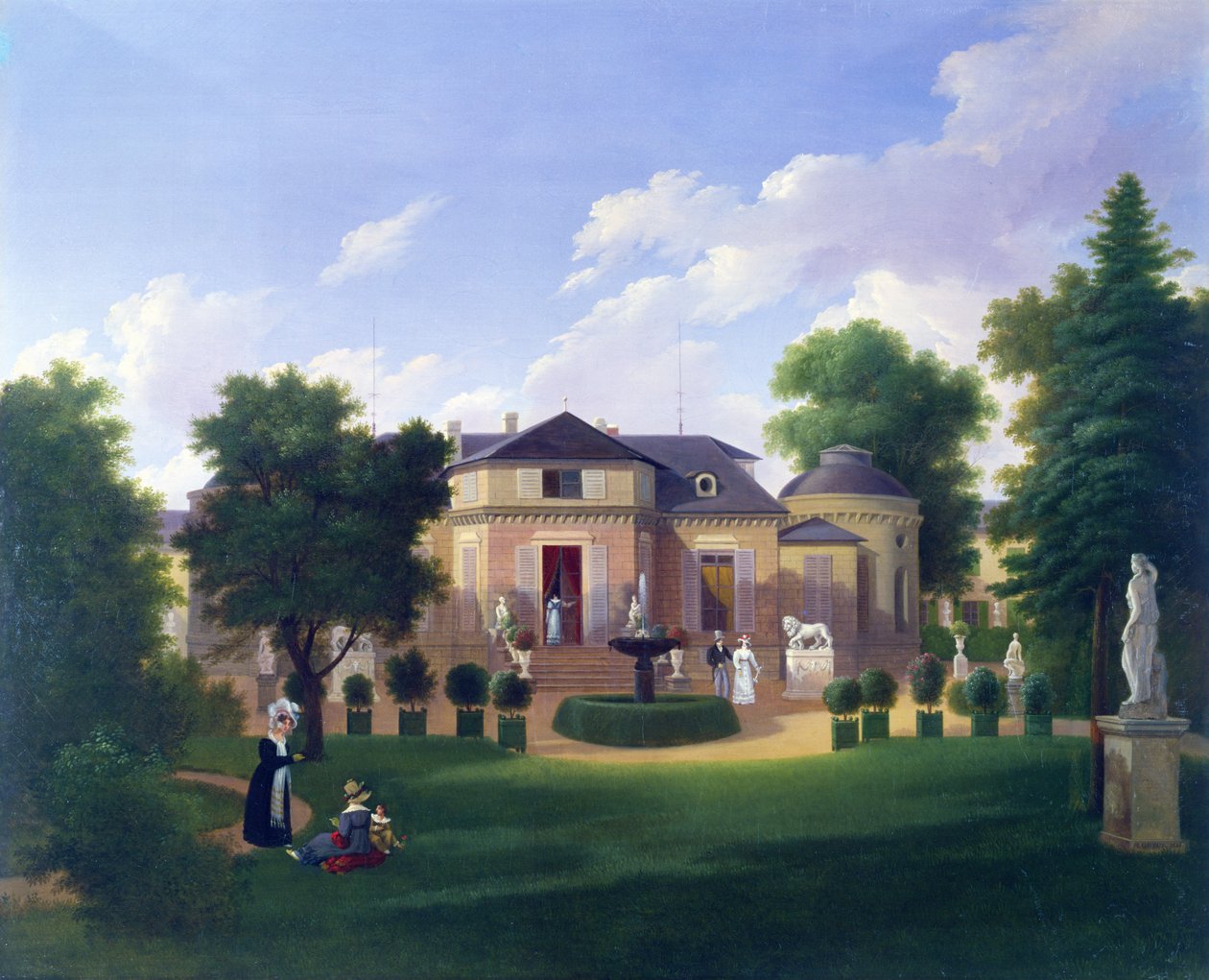 巴黎Folie-Beaujon的亭子，1830年 作者 法语学校