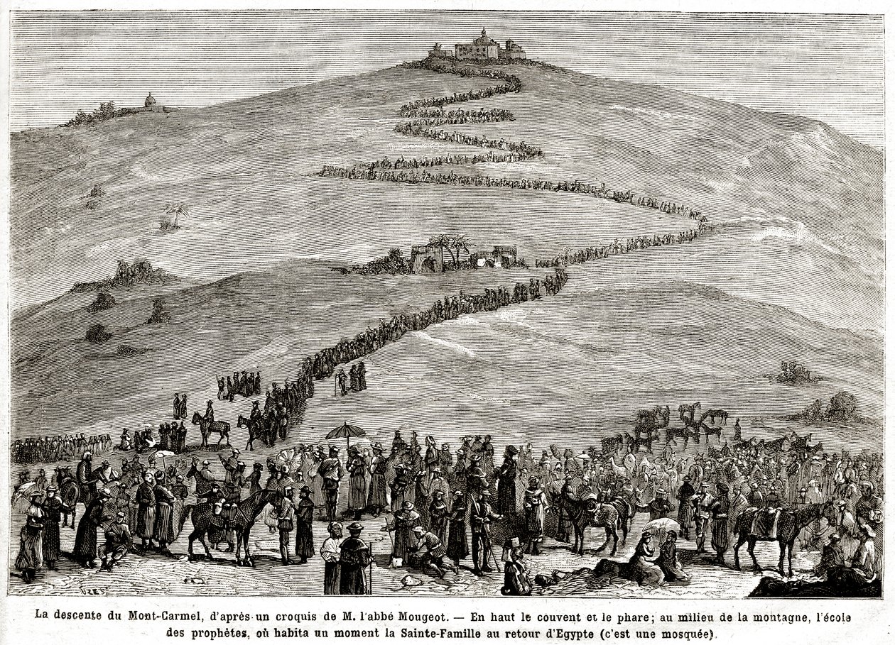 1882 年 4 月 25 日至 6 月 8 日圣地忏悔朝圣之旅（版画） 作者 法语学校