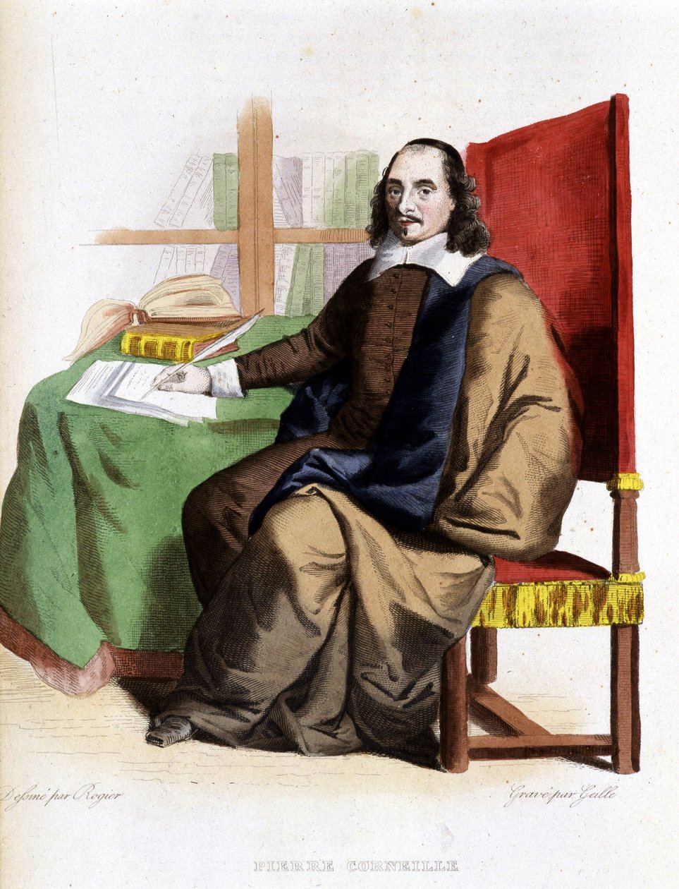 Pierre Corneille (1606 - 1684) - in Ed. Mennechet, “” Le Plutarque francais”” 作者 法语学校