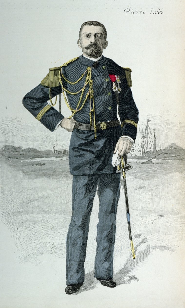 Pierre Loti（1850-1923），封面插图的The Illustree Review，1889年10月1日 作者 法语学校