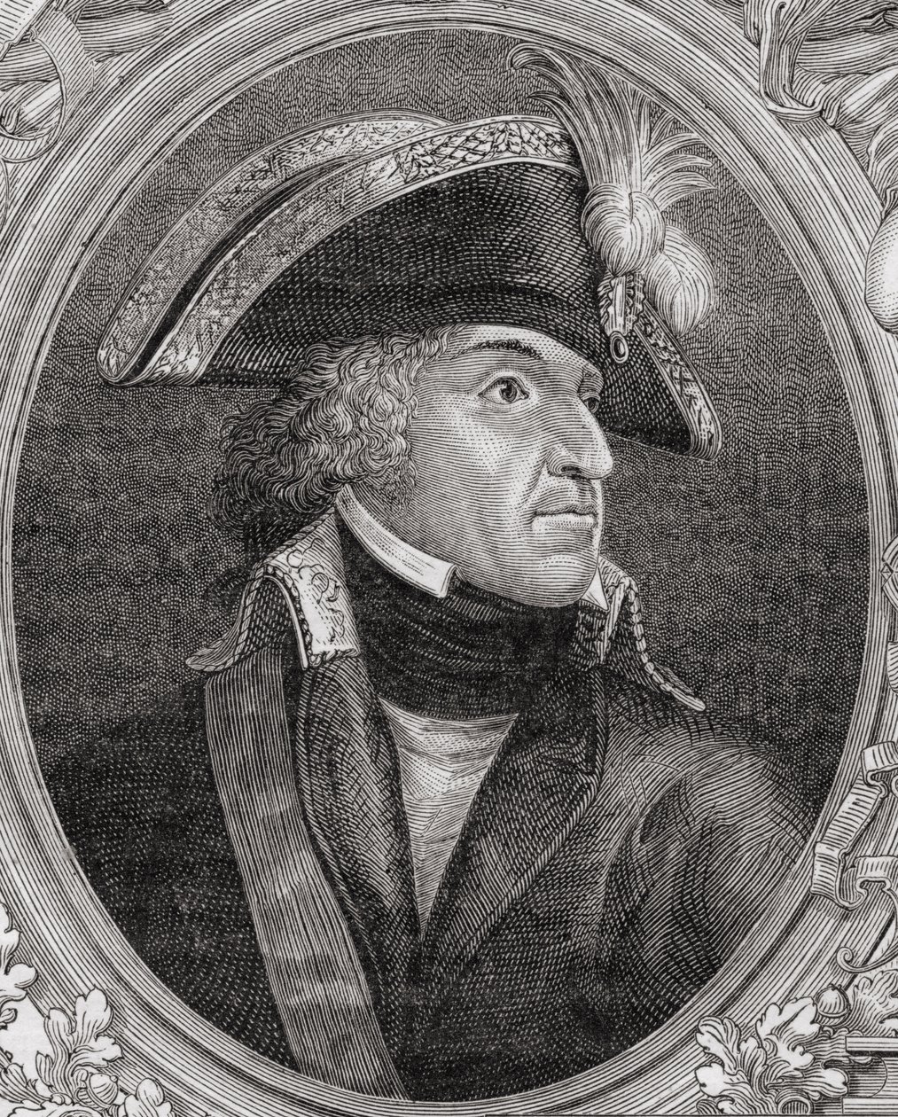 Pierre de Ruel（1752-1821）Marquis de Beurnonville，来自“法国革命史”的Louis Blanc（1811-82），由Pannemaker（1822年）刻制，1847-62 作者 法语学校