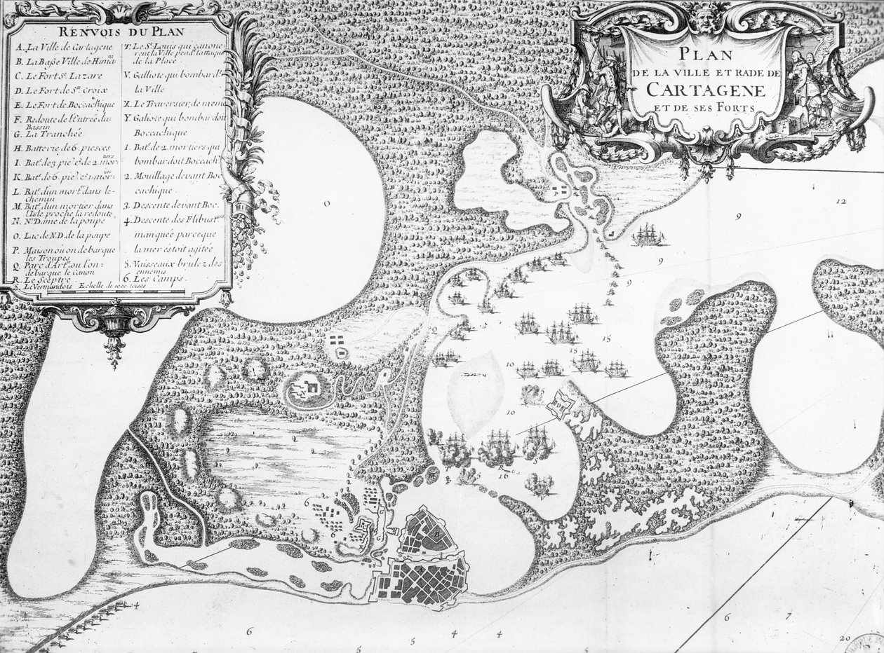 1697年，哥伦比亚卡塔赫纳城镇规划 作者 法语学校