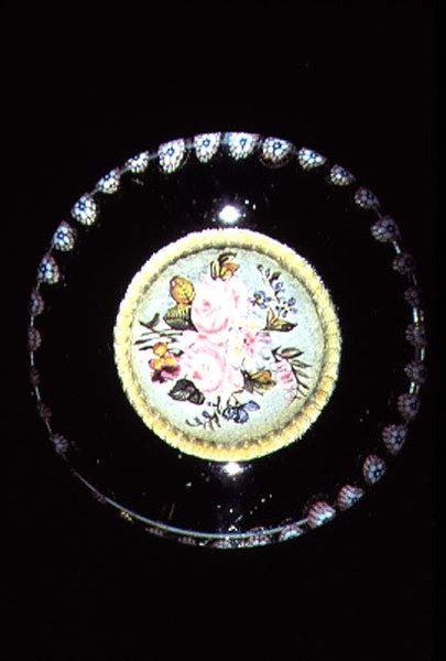 斑块，硫化物与花束，c.1845-55 作者 法语学校