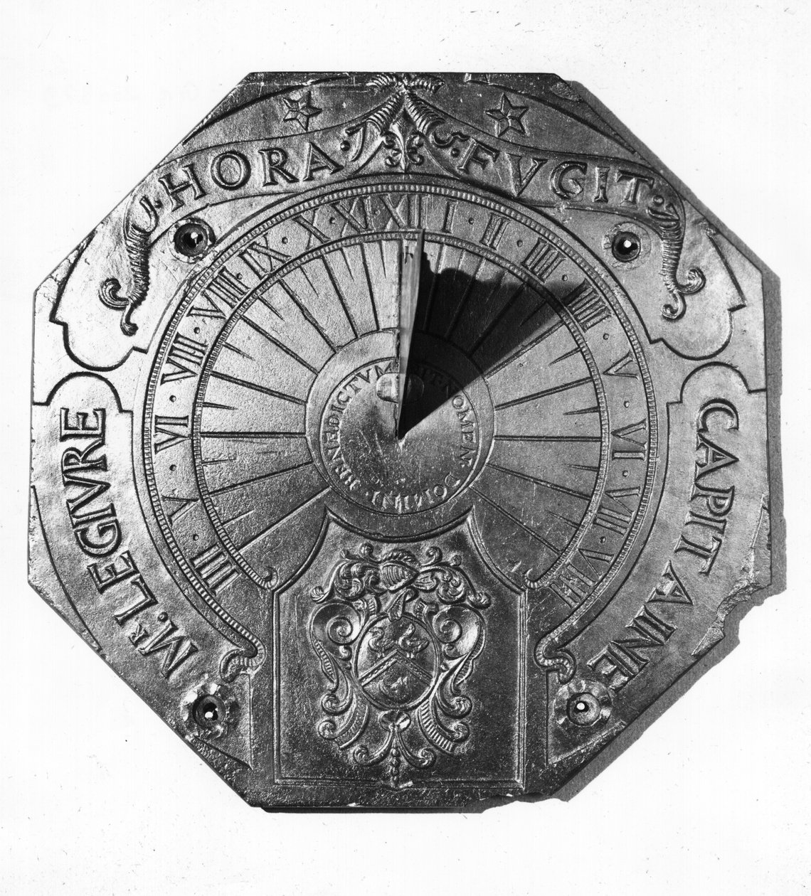 Portable Sundial，来自Sierk Castle（Moselle）1756（板岩） 作者 法语学校