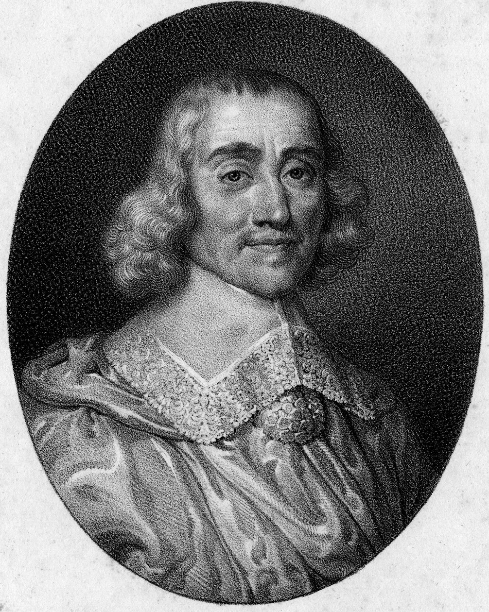 亚伯拉罕-德-法贝尔（1599-1662）的画像，法国总理。 作者 法语学校