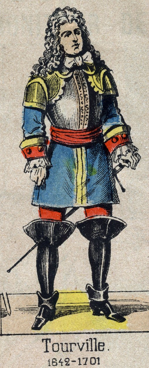 图尔维尔伯爵安妮-希拉里昂（Anne Hilarion of Costentin (Cotentin)）的肖像（1642-1701）。19世纪末的埃皮纳尔图像。 作者 法语学校