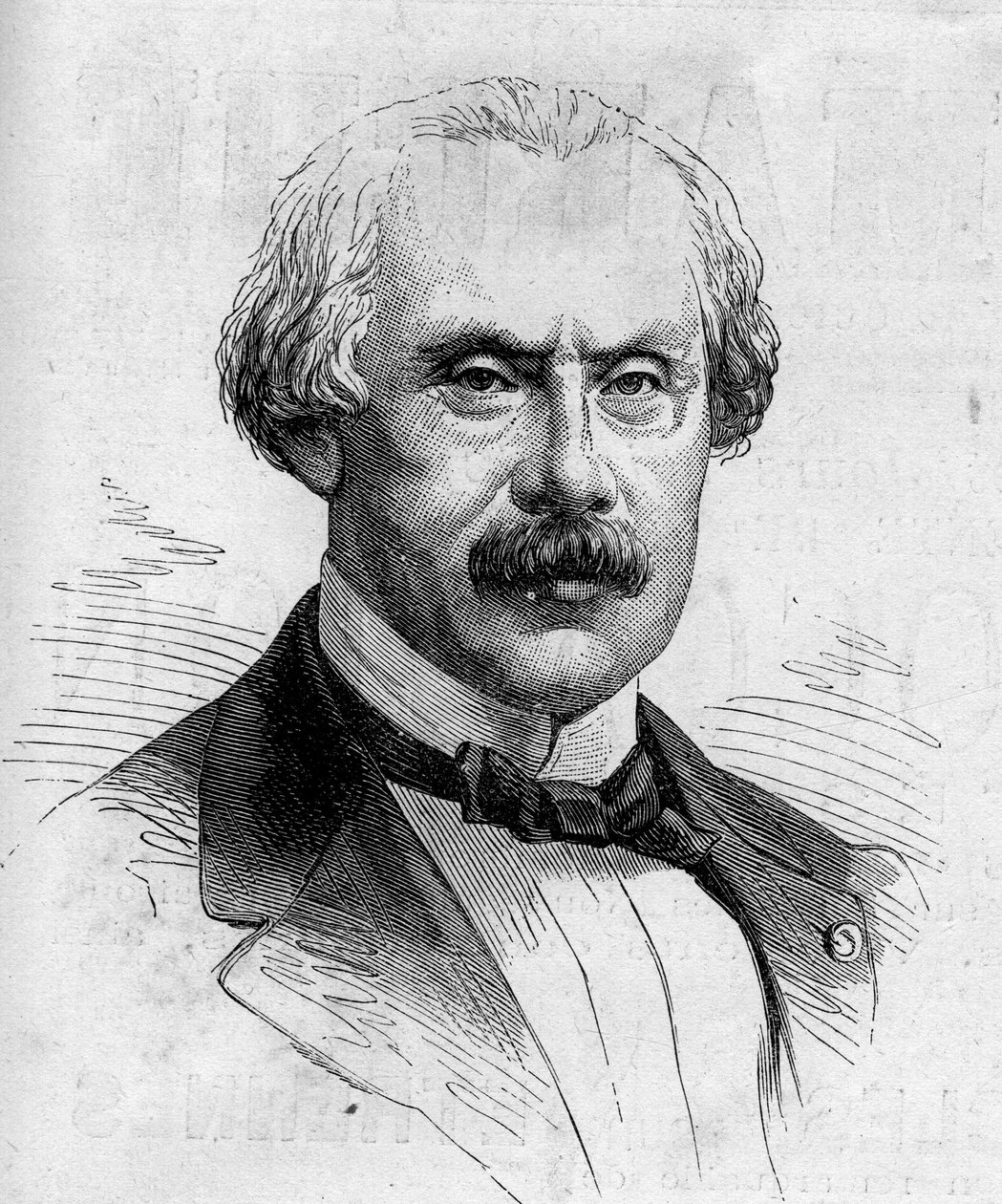 阿道夫-德-埃纳里（Dennery）（1811-1899）的肖像，法国剧作家。雕刻于1880年12月4日的《世界画报》第1236期。 作者 法语学校