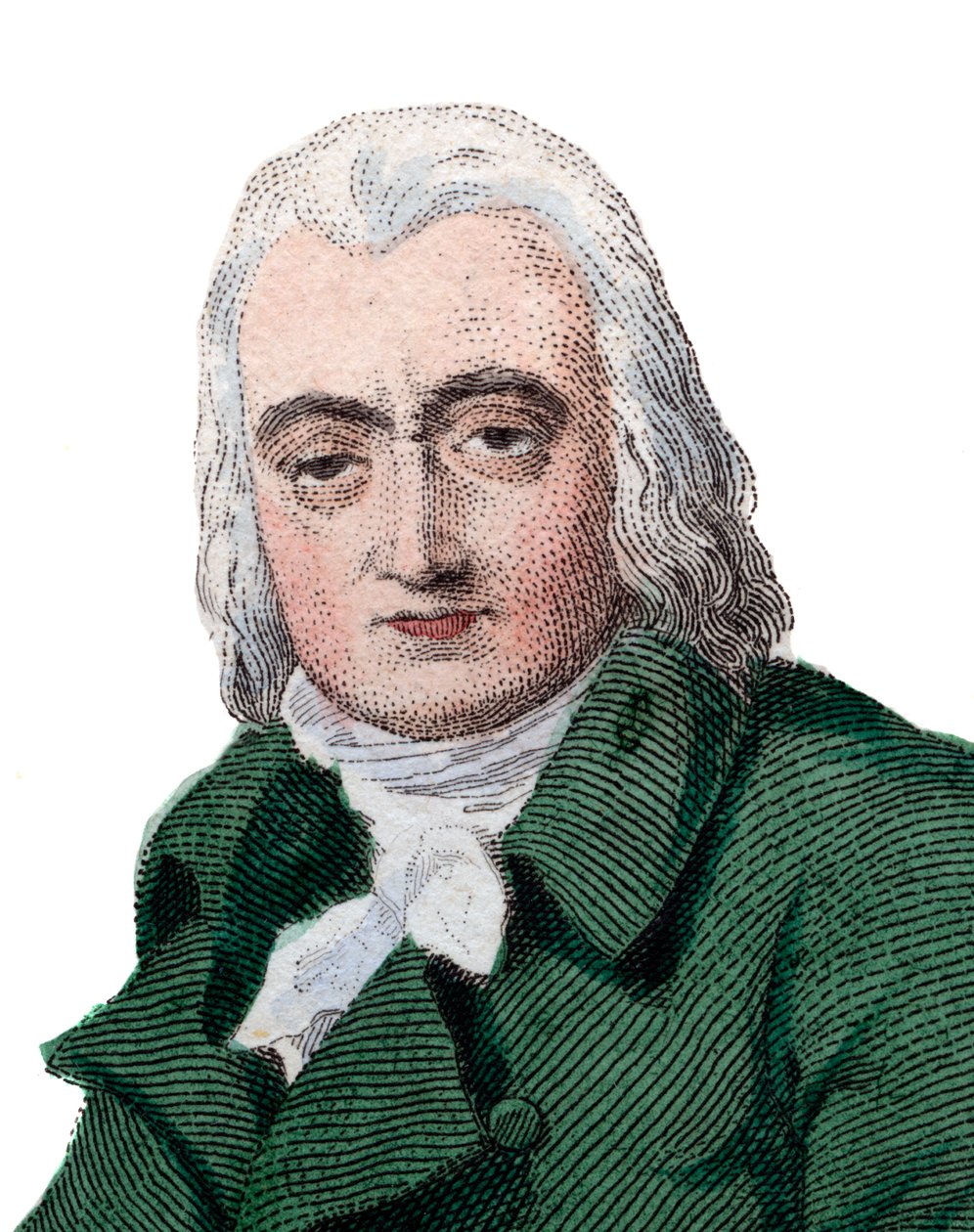 法国作曲家Andre Ernest Modeste Gretry（1741-1813）的肖像。 作者 法语学校