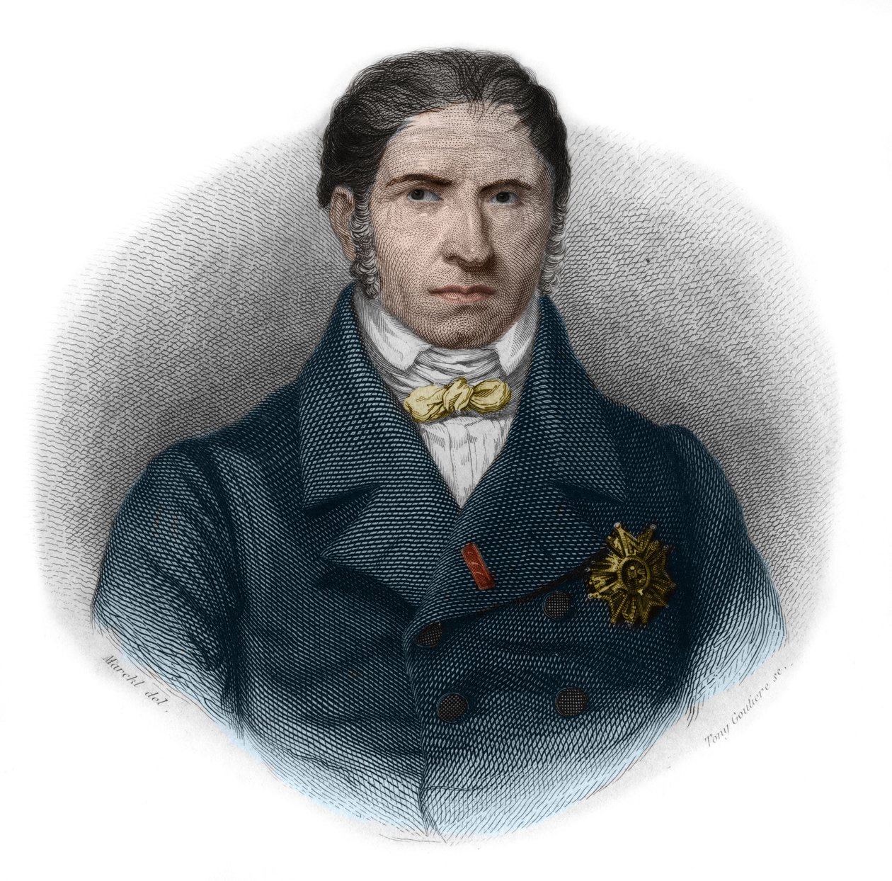 安德烈-玛丽-让-雅克（Jean-Jacques）-杜平（1783-1865）（称为杜平老人（Dupin aine））的画像，法国倡导者和政治家。私人收藏。 作者 法语学校
