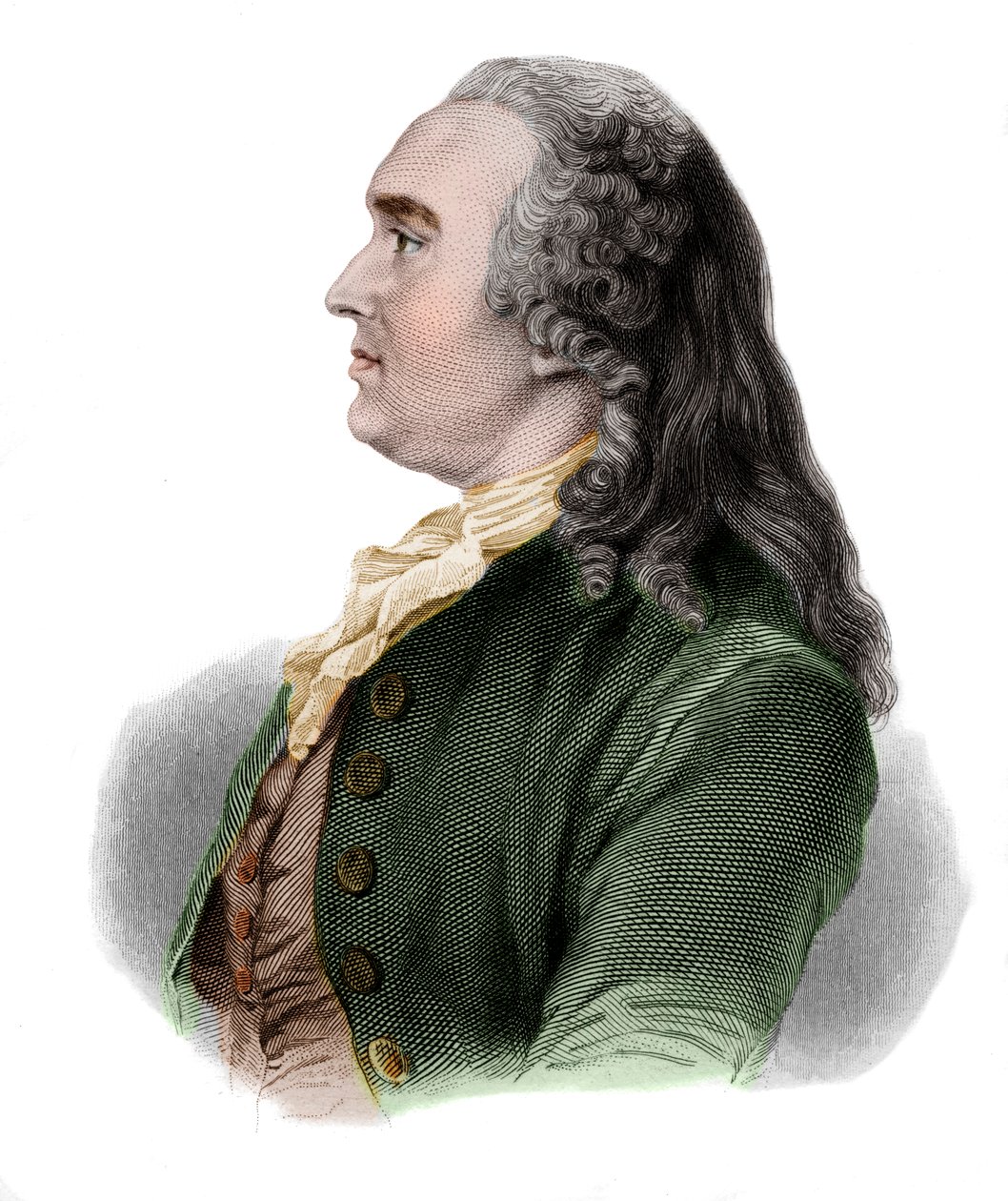 Anne Robert Jacques Turgot的肖像，男爵de lAulne（1727-1781）法国经济学家和政治家。 作者 法语学校