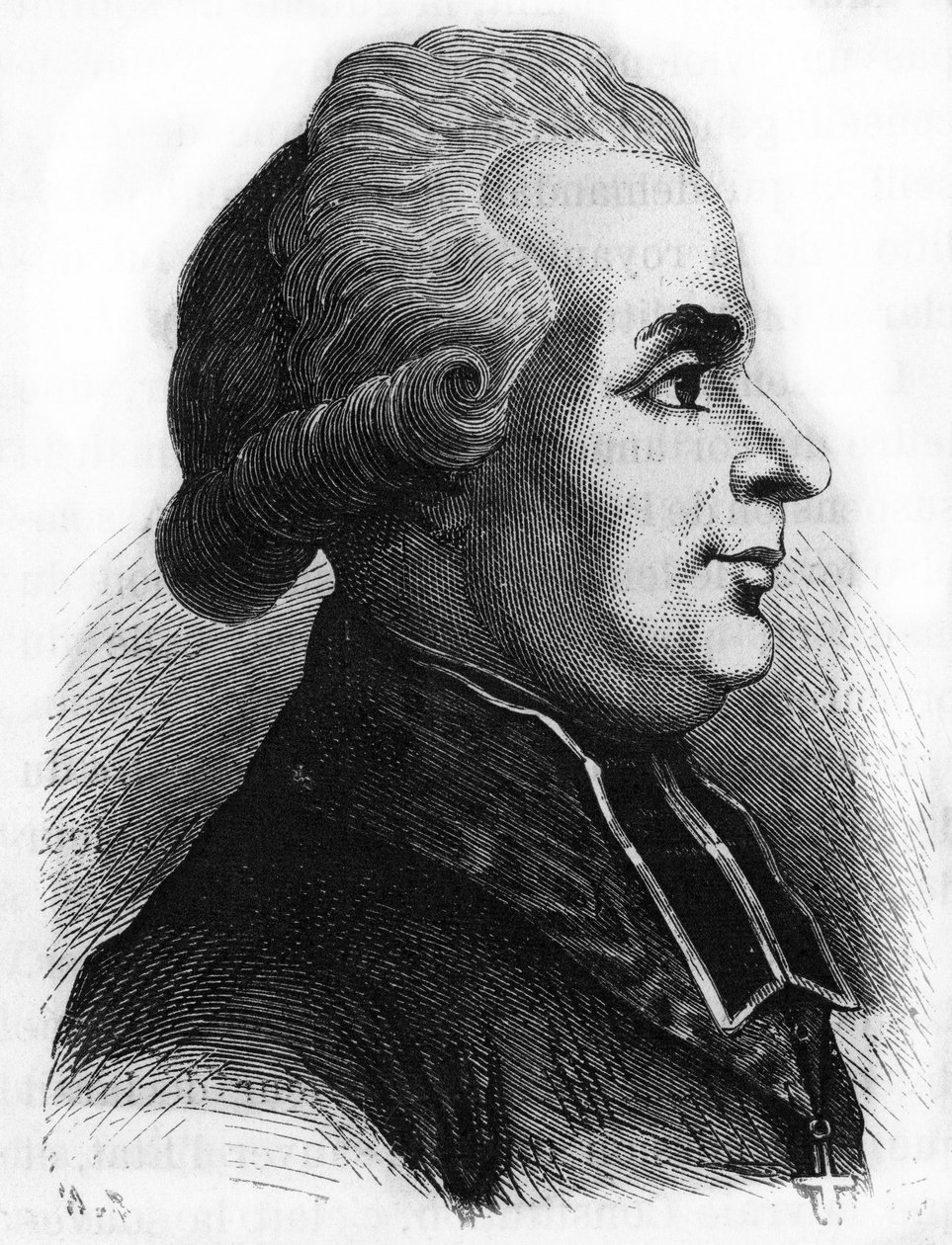 安托万-阿德里安（Antoine Adrien）-拉穆勒（1742-1794）法国大革命时期的法国拉扎里派宗教政治家的画像。 作者 法语学校