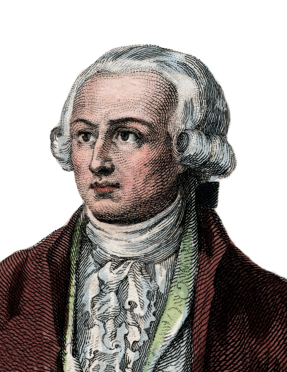 法国化学家Antoine Laurent Lavoisier（1743-1794）的肖像。 作者 法语学校