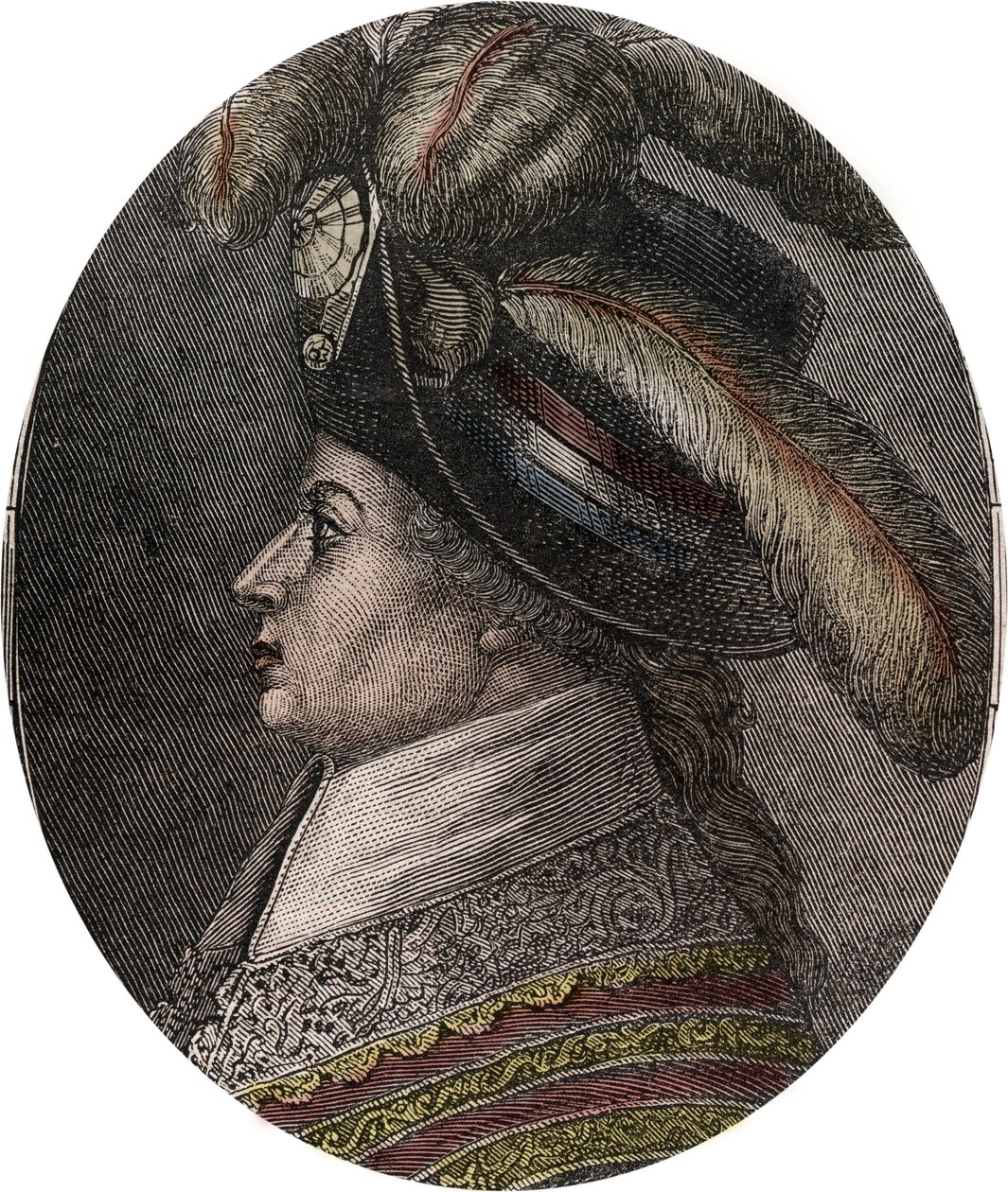 Portrait of Barthelemy Francois Marie (Marquis) (1747-1830) (Balthazar Francois, Marquis of Barthelemy) - engraving in “” Nouvelle Nationale Encyclopedie”” by Maurice La Charest - 1870 - 作者 法语学校