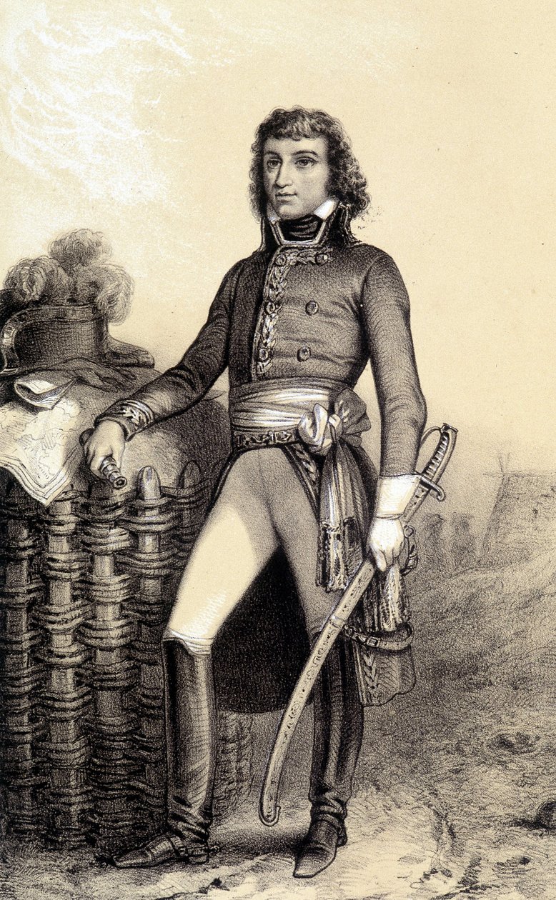Barthélemy Catherine Joubert 的肖像，南非的布尔将军（1769-1799）。 在阿尔伯特·莫林的“法国大革命历史画廊”中 作者 法语学校