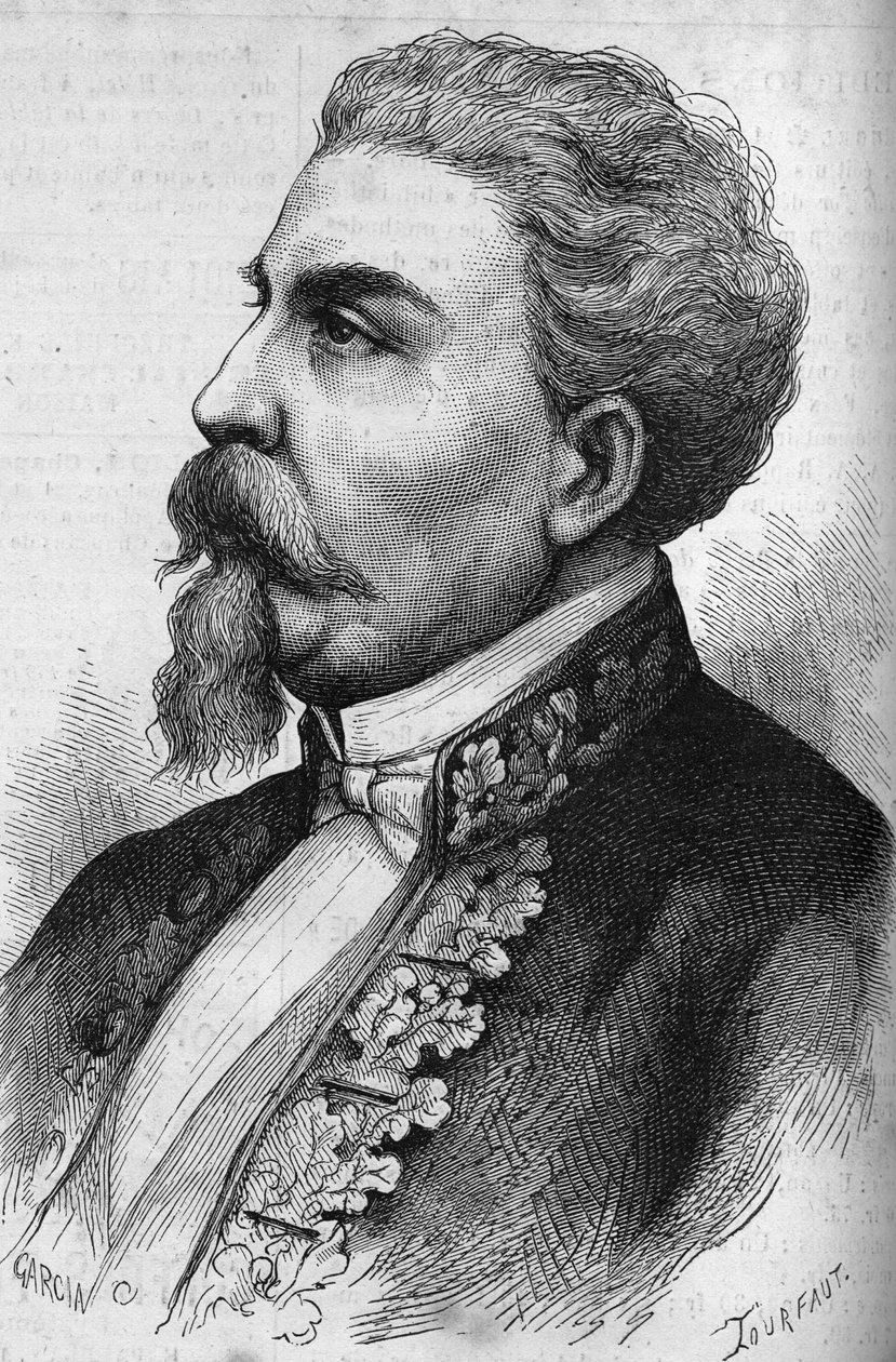 贝内代托-开罗利（1825-1889）的肖像，意大利政治家。雕刻于1878年12月7日的《世界画报》第1132期。 作者 法语学校