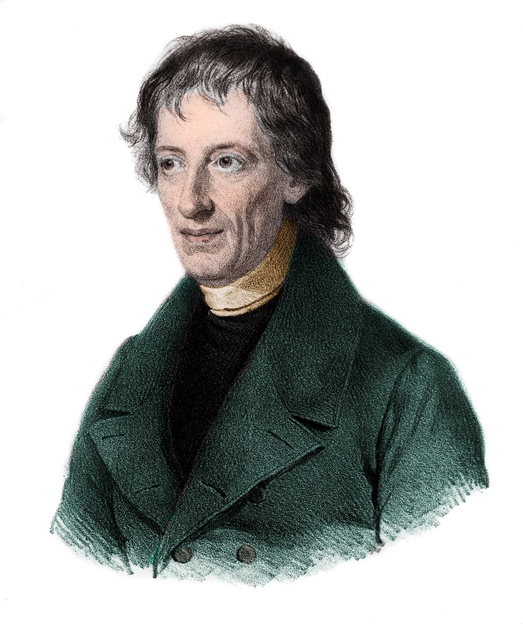 Bernhard Placidus Johann Nepomuk Bolzano（1781-1848）的肖像，波希米亚数学家，逻辑学家，哲学家，神学家。 作者 法语学校