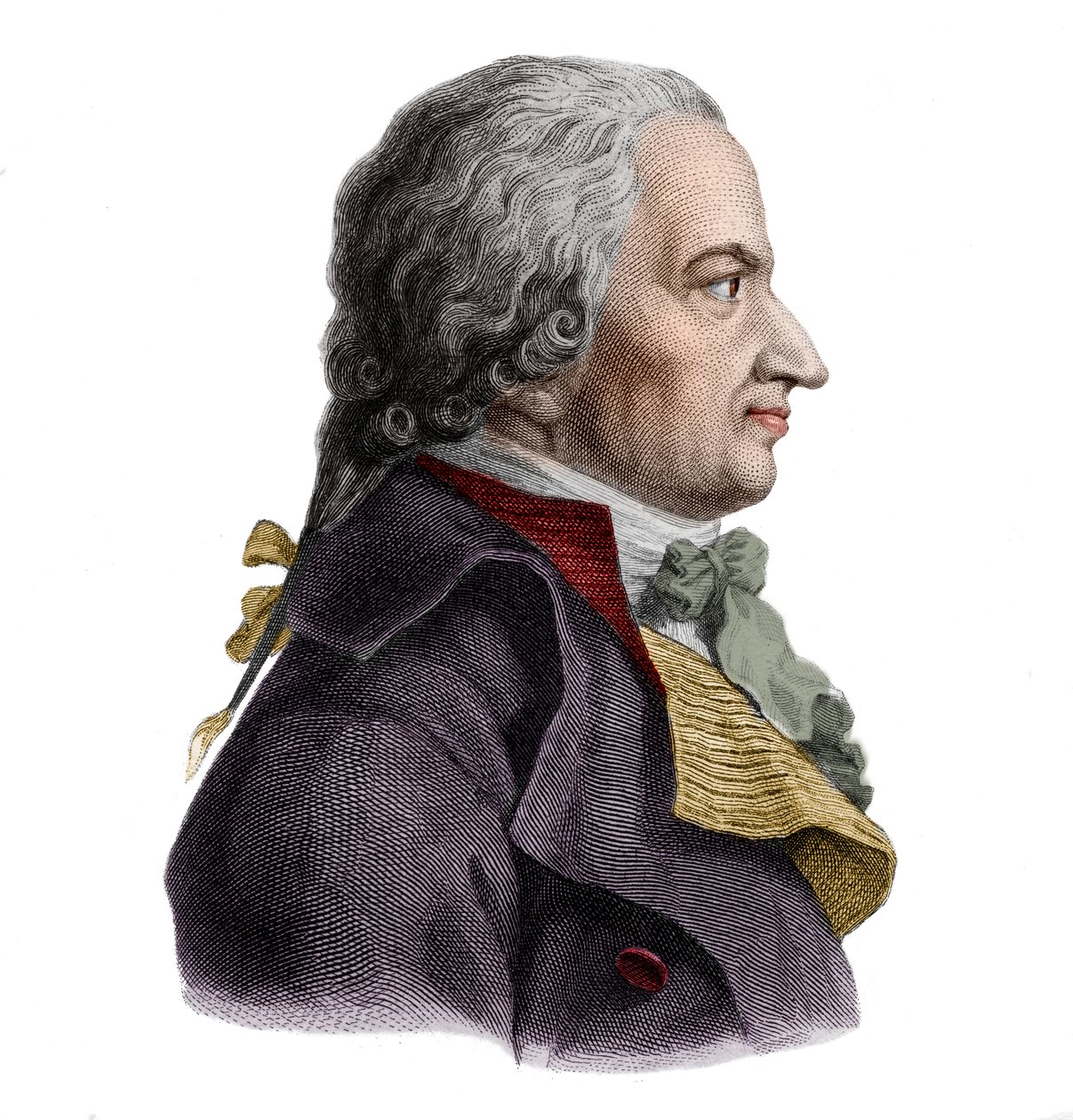 Bernt Anker（1746-1805）挪威船东的肖像。 作者 法语学校