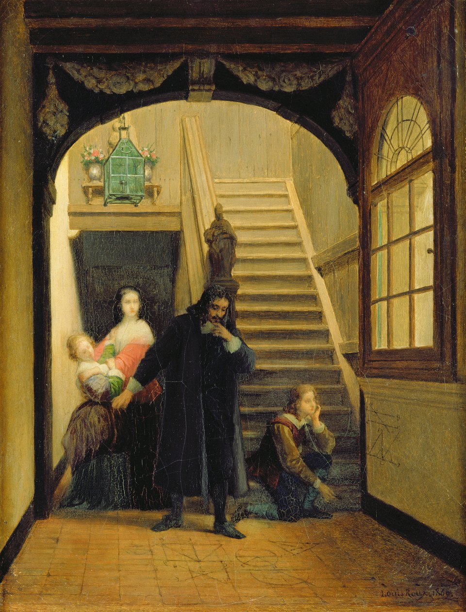 Blaise Pascal的肖像（1623-62） 作者 法语学校