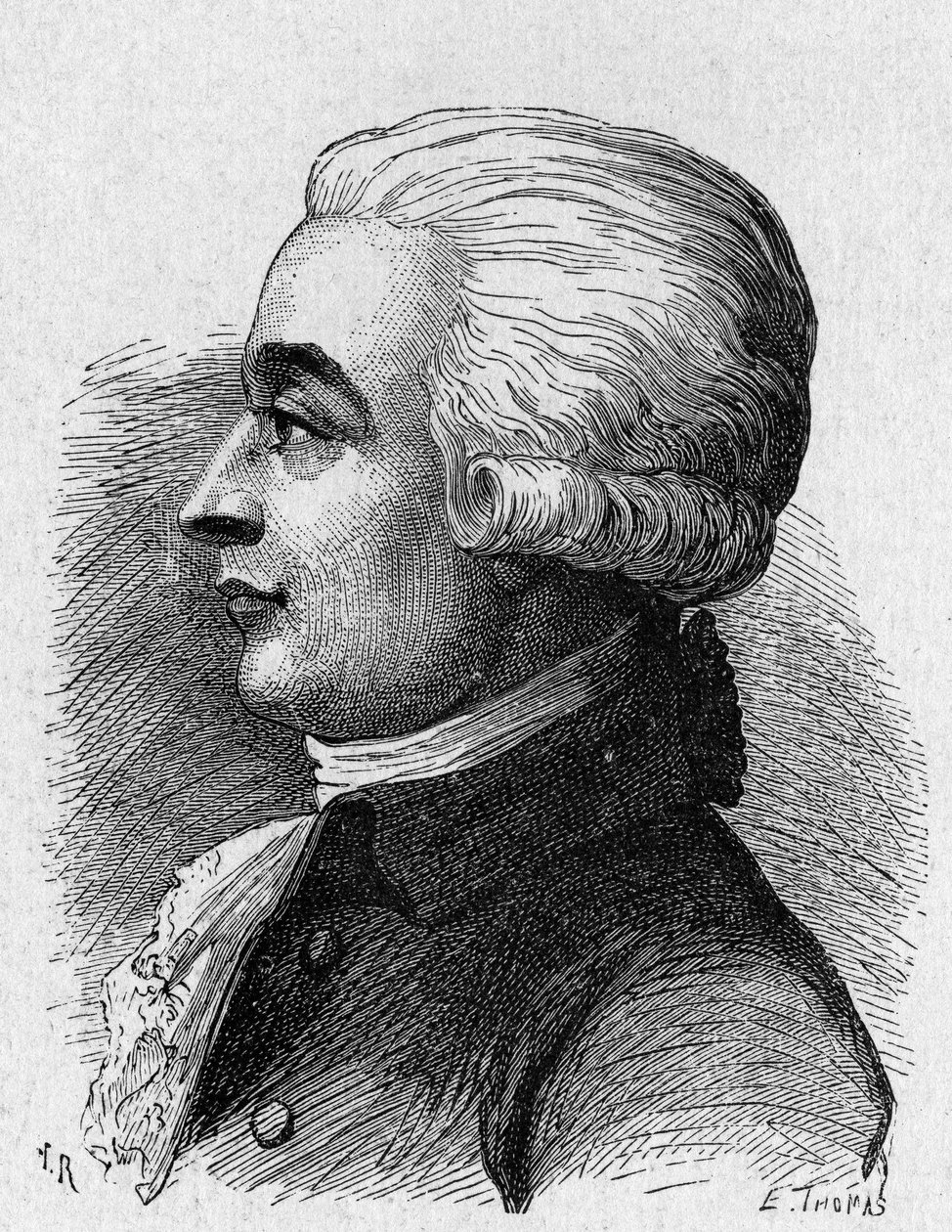 布兰查德（1709 - 1853）的肖像，法国航空学--载于《科学专辑；杰出的学者；伟大的发现》1896。 作者 法语学校
