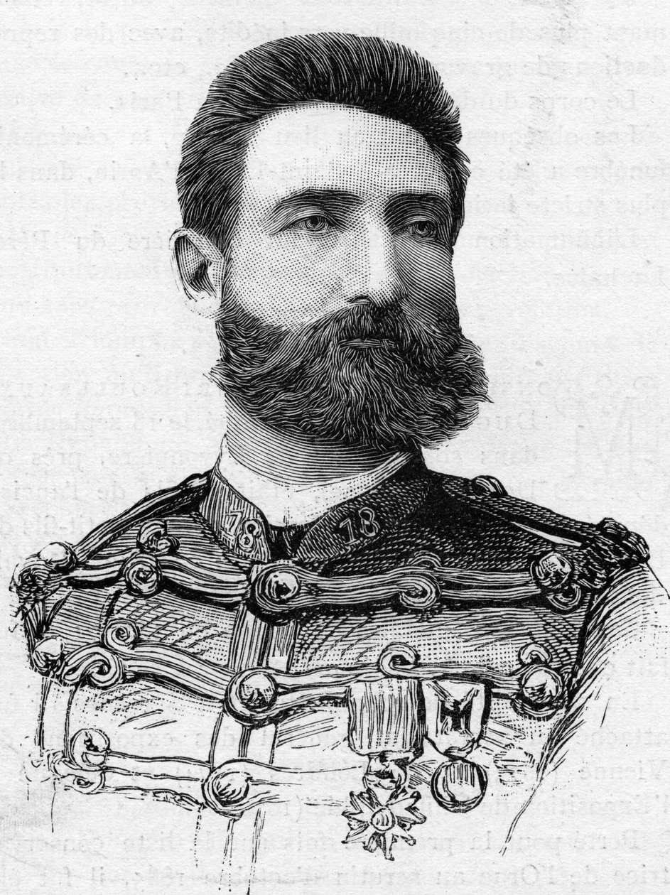 J.施密特上尉（1842-1887）的肖像。 作者 法语学校