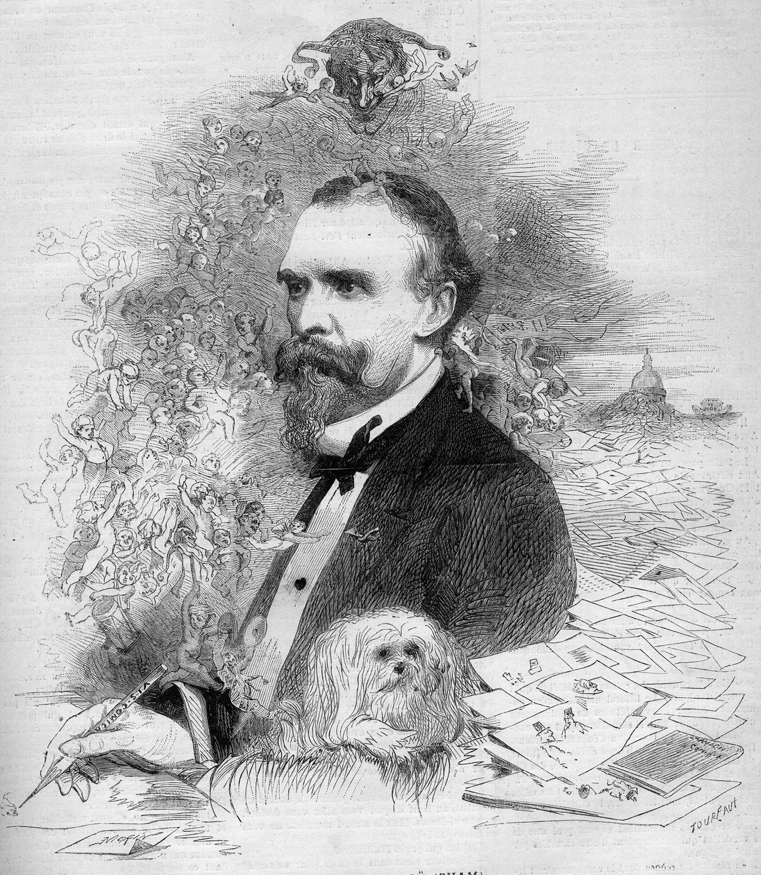 查姆（Amedee Comte de Noe）的画像 作者 法语学校
