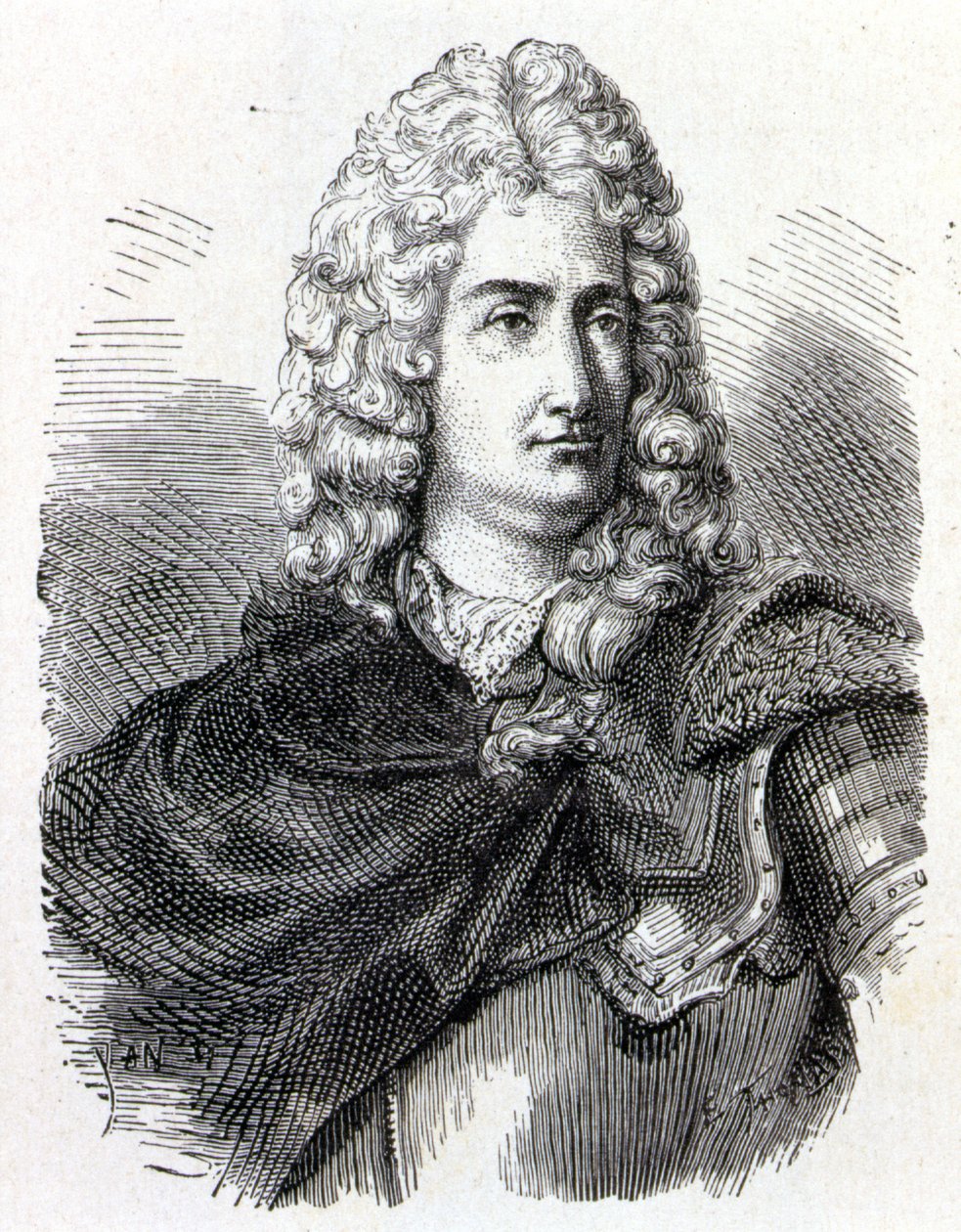 法国化学家和物理学家Charles François Du Fay (Dufay?) (1698 - 1739)的肖像--载于《科学专辑；杰出的科学家；伟大的发现》1896。 作者 法语学校