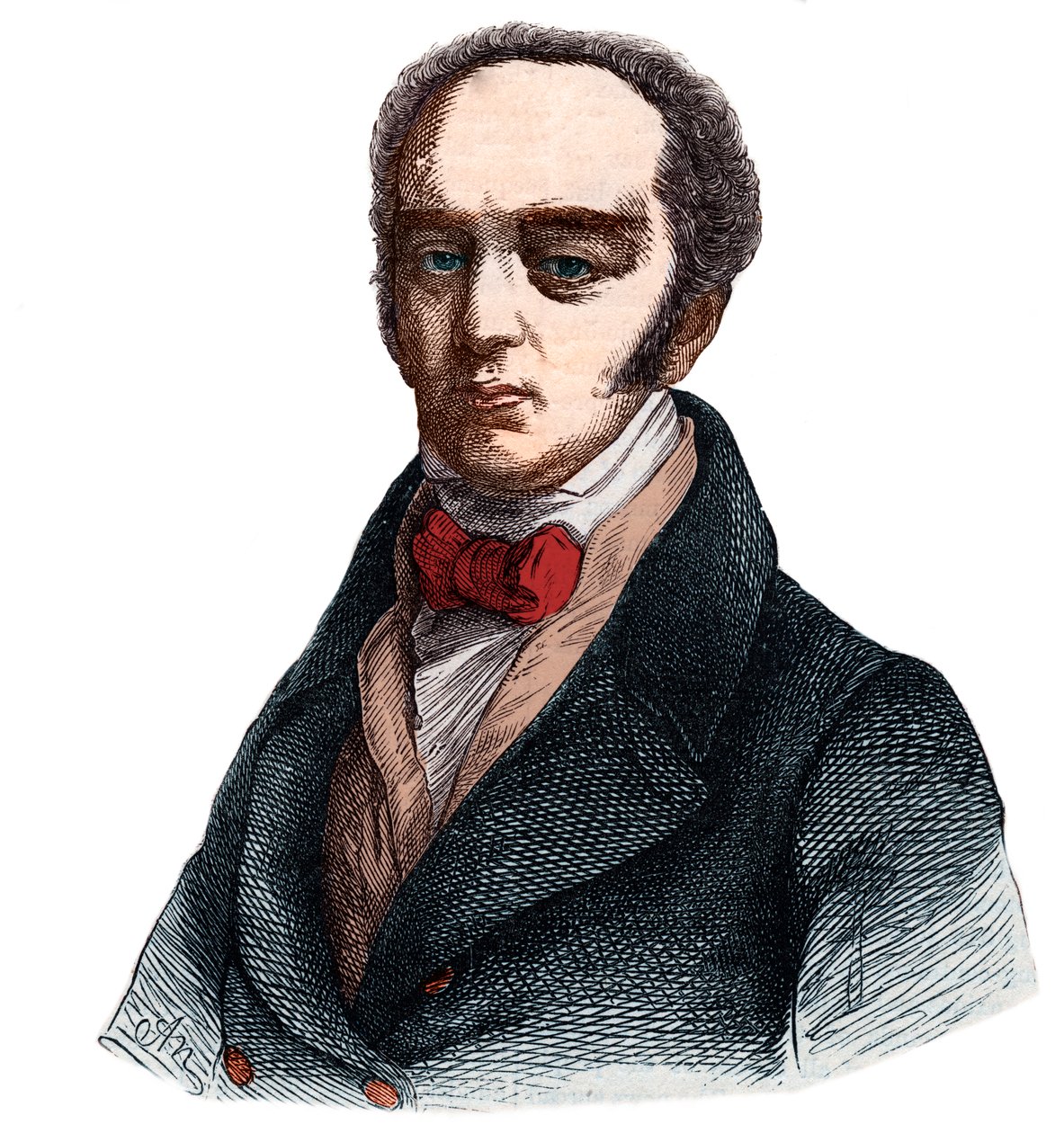 查尔斯格雷的肖像，第二伯爵格雷（1764-1845）英国辉格党（自由党）政治家。 作者 法语学校