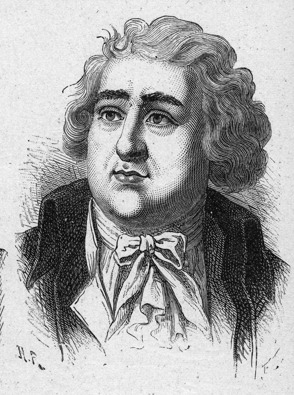 查尔斯-詹姆斯-福克斯（1749-1806）英国政治家的画像。1889年的雕版画。私人收藏。 作者 法语学校