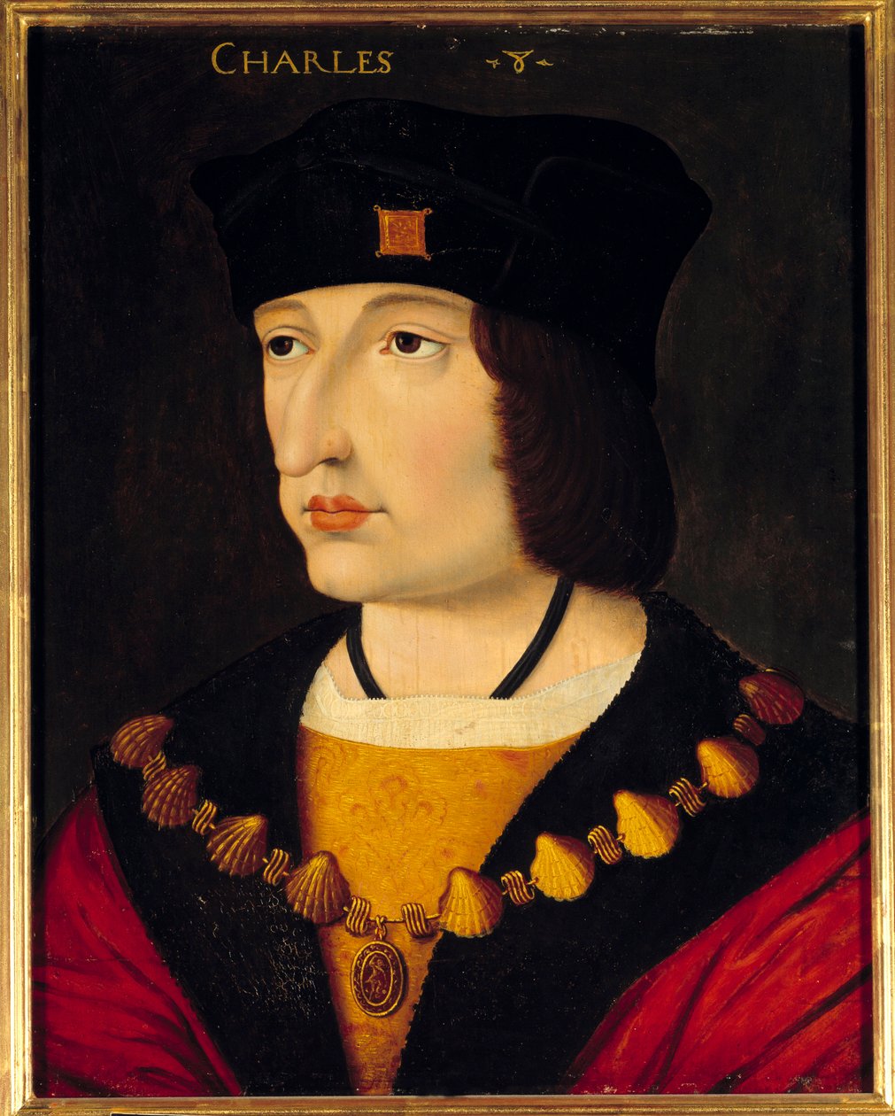 Chithunzi cha Charles VIII (1470 - 1498) King of France mwana wa Louis XI. Chojambula Chosadziwika cha sukulu yaku France 作者 法语学校
