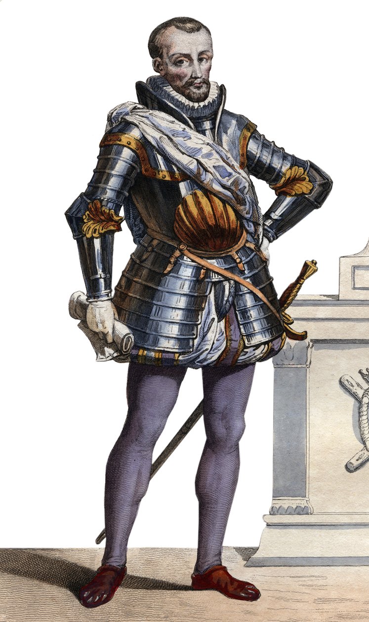 Charles de Cosse的肖像，Brissac伯爵（1505-1563），法国元帅。 作者 法语学校