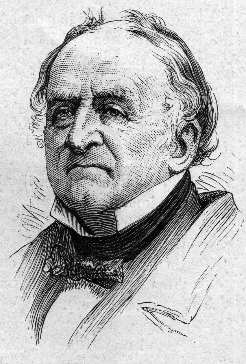 查尔斯-德-维尔-卡斯特尔（Viel-Castel）（1800-1887）的肖像，法国外交官和学者。雕刻于1874年3月14日《世界画报》第883期。 作者 法语学校