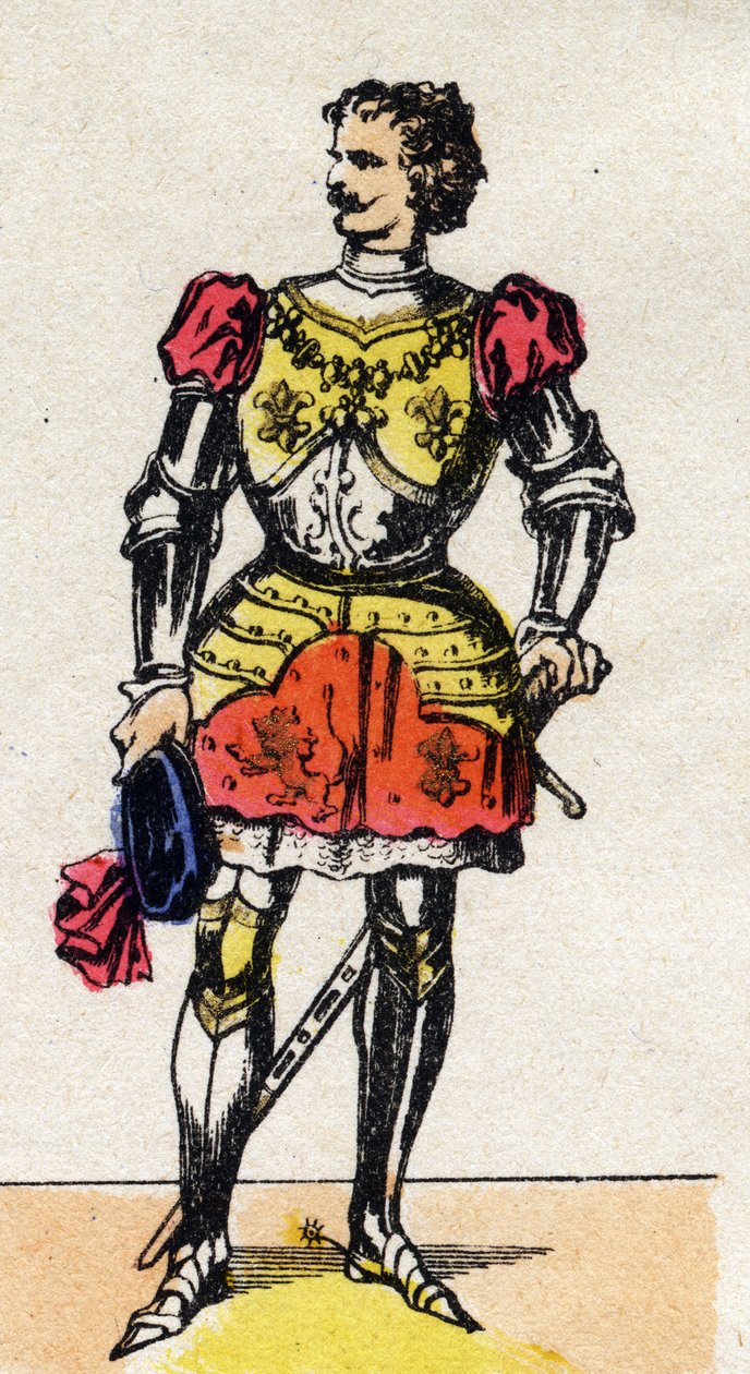 1467年查理-特梅雷尔（1433-1477）勃艮第公爵的画像。 作者 法语学校