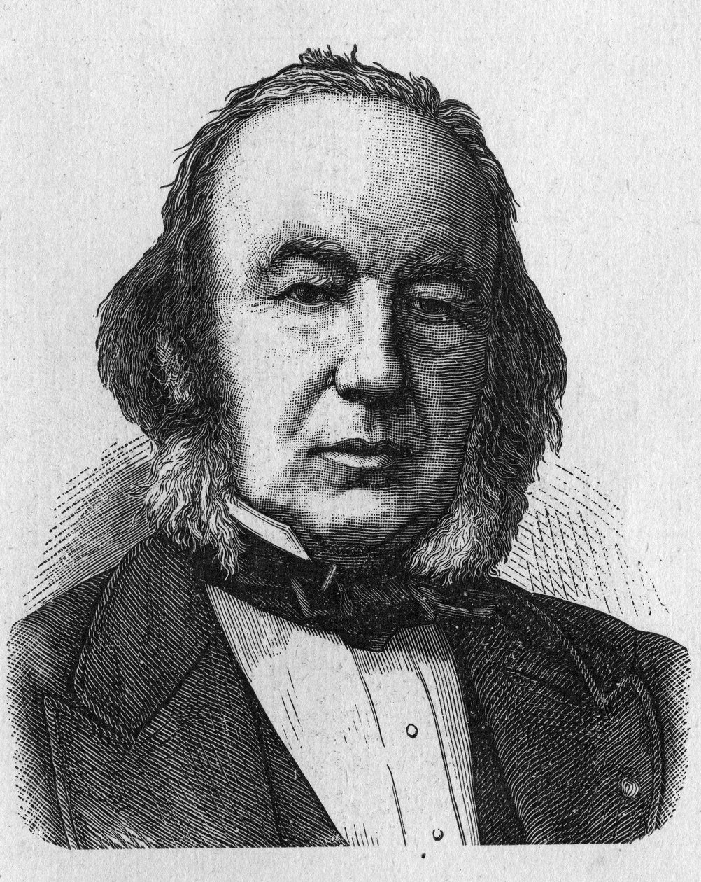 法国生理学家克劳德-伯纳德（1813-1878）的肖像--载于《科学专辑；杰出的科学家；伟大的发现》1896。 作者 法语学校