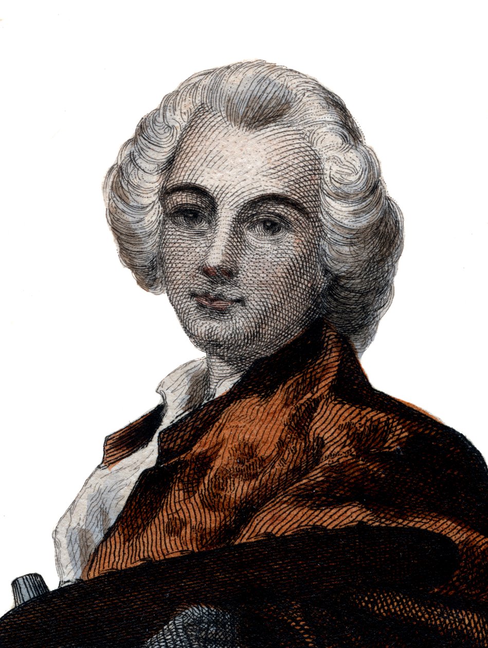 法国画家Claude Joseph Vernet（1714-1789）的肖像。 作者 法语学校