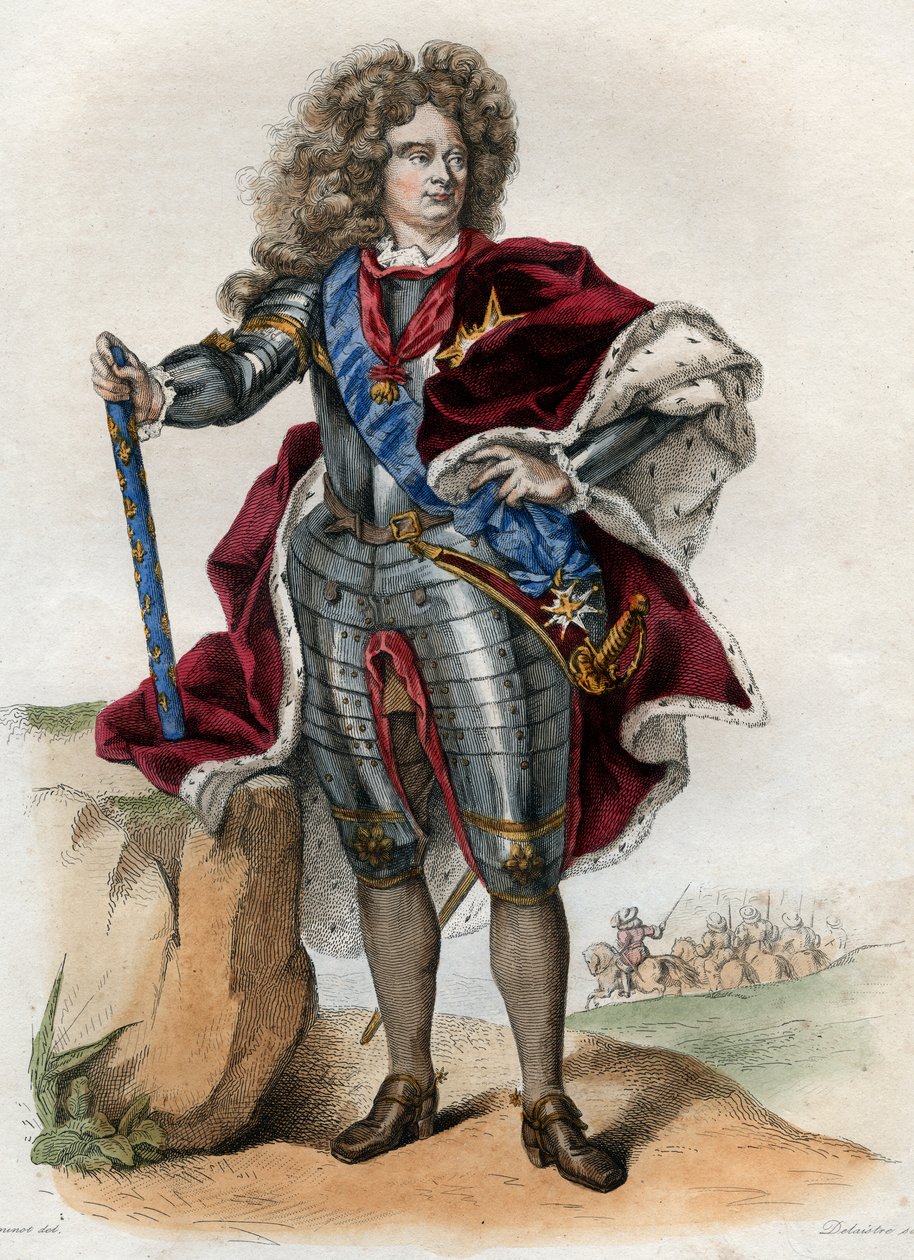 Claude Louis Hector de Villars（1653-1734），法国元帅，Martigues王子，Marquis随后的Villars，Vicomte de Melun的肖像。 作者 法语学校
