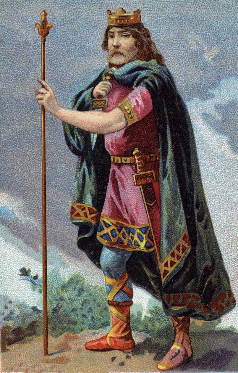 Portrait of Clotaire (Clothaire) I, King of the Franks of 511a 561). 作者 法语学校