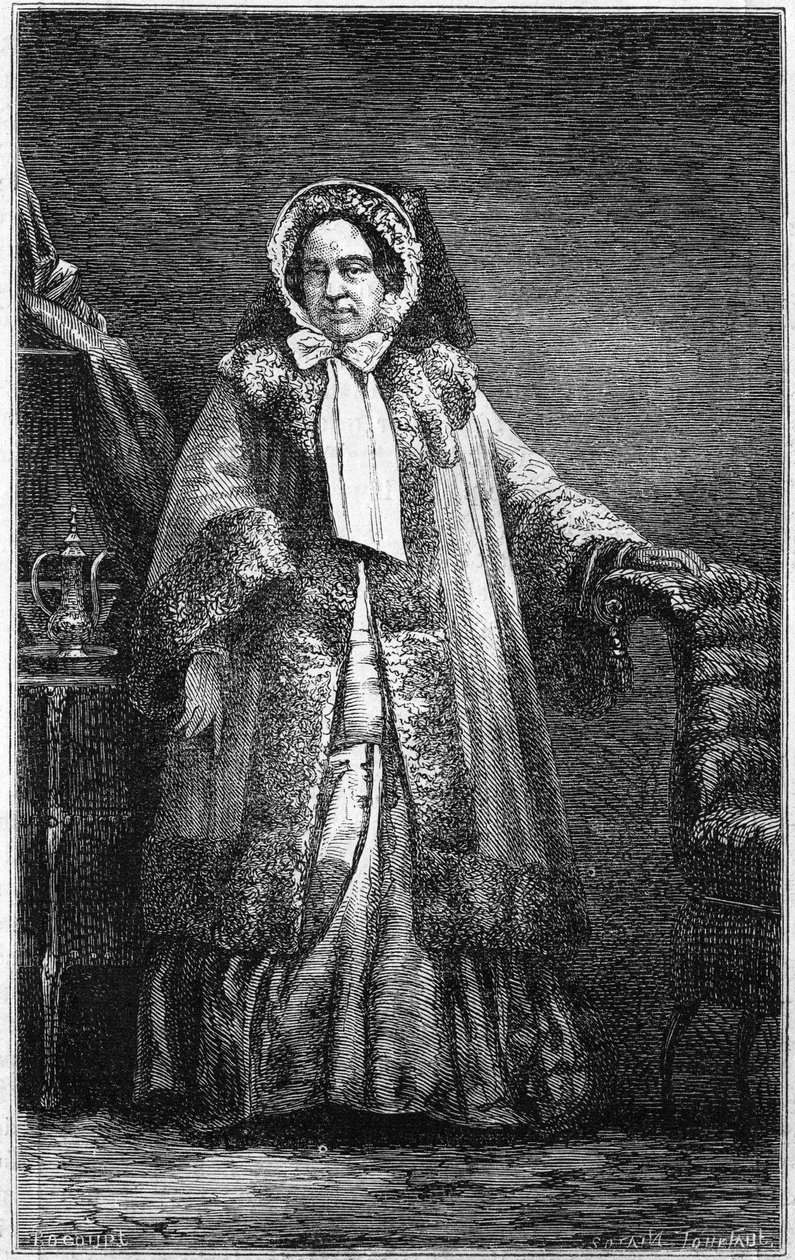 达什伯爵夫人的肖像（Anne Gabrielle de Cisternes de Cutiras, Poilloue de Saint Mars子爵 作者 法语学校