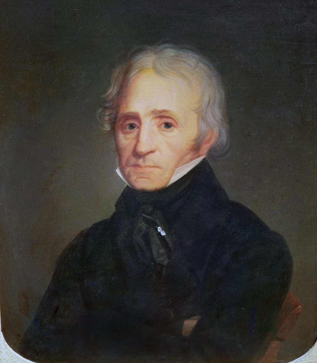 Hector Berlioz的父亲柏辽兹博士的肖像（1803-69） 作者 法语学校