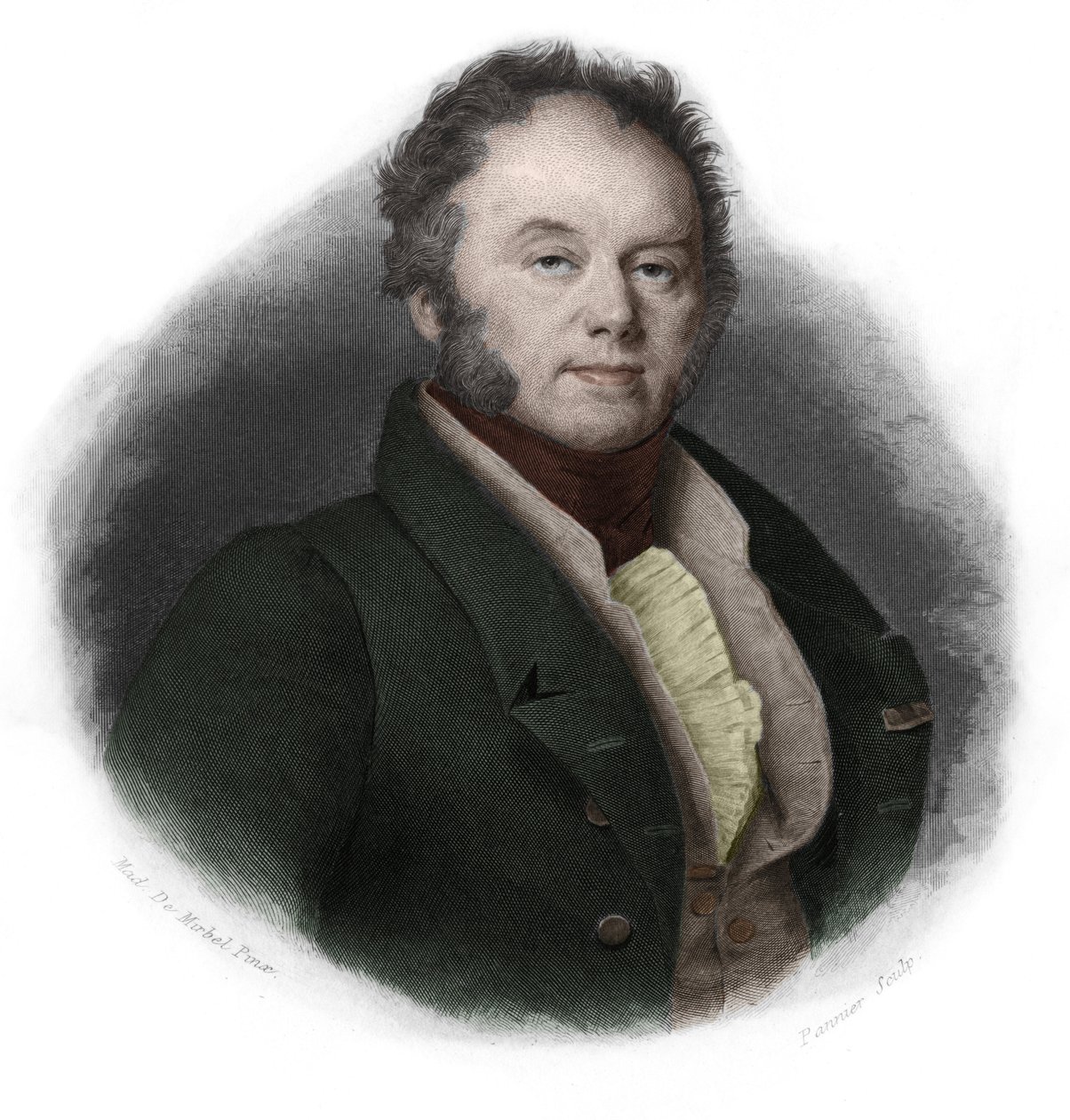 法国政治家爱德华-菲茨-詹姆斯公爵（Fitz James）（1776-1838）的肖像。载于路易-德-科梅宁-蒂莫的《LIBRE DES SPEAKERS》。1842.私人收藏。 作者 法语学校