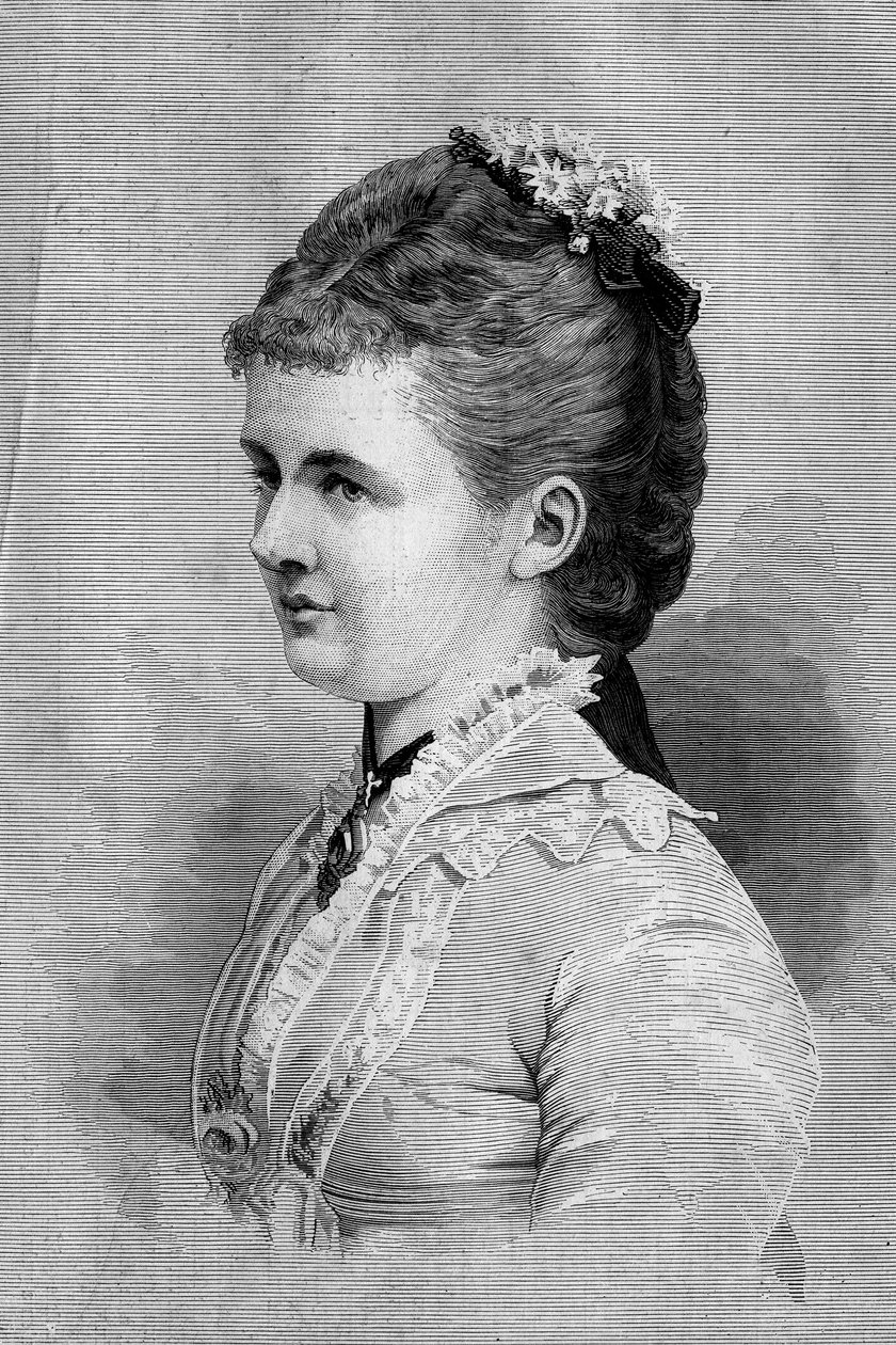 荷兰女王艾玛-德-瓦尔德克-皮尔蒙特（Waldeck-Pyrmont）（1858-1934）的画像。1月25日《世界画报》第1139期上的版画 作者 法语学校