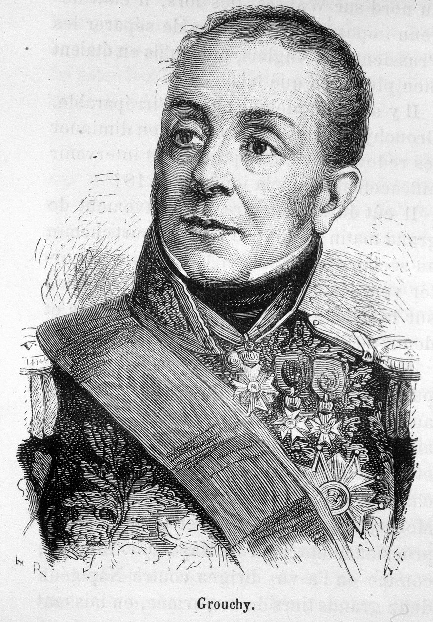 法兰西侯爵埃马纽埃尔-格罗奇（1766 - 1847）的肖像--载于亨利-马丁的《法国历史》。 作者 法语学校