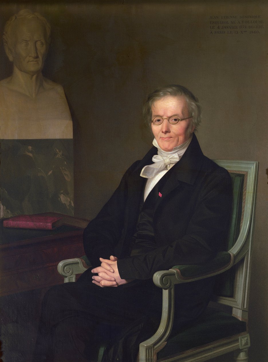 Etienne Esquirol的肖像（1772-1840） 作者 法语学校