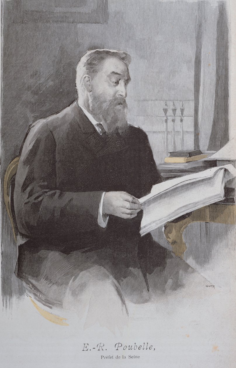 Eugene Trash（1831-1907）的肖像，来自The Illustree Review。 1893年6月15日（彩色雕刻） 作者 法语学校