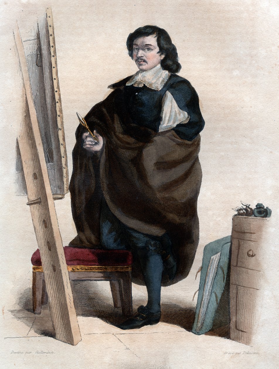 Eustache的画像The Sweat Gold Lesueur（1617-1655），法国画家。 作者 法语学校