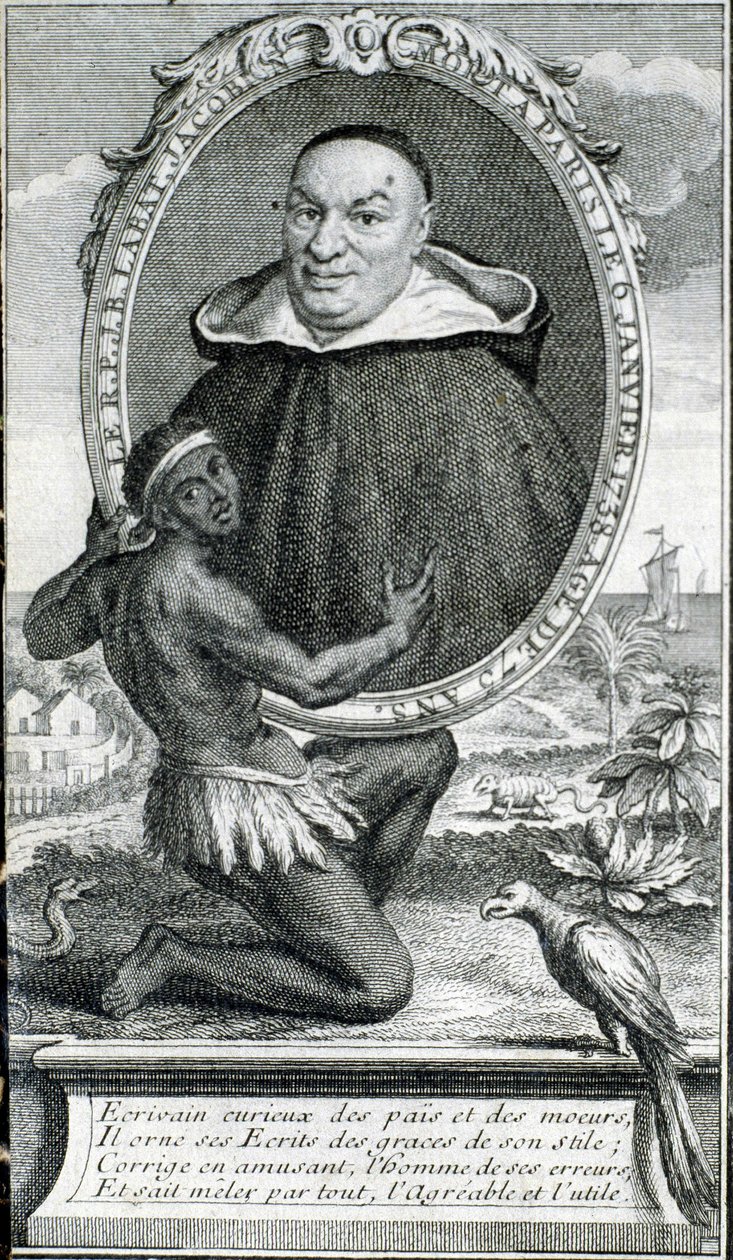 Portrait of Father Labat en frontispice - in “” New voyage to the Isles of America””, by Father Labat, ed. Cavelier, Paris 作者 法语学校