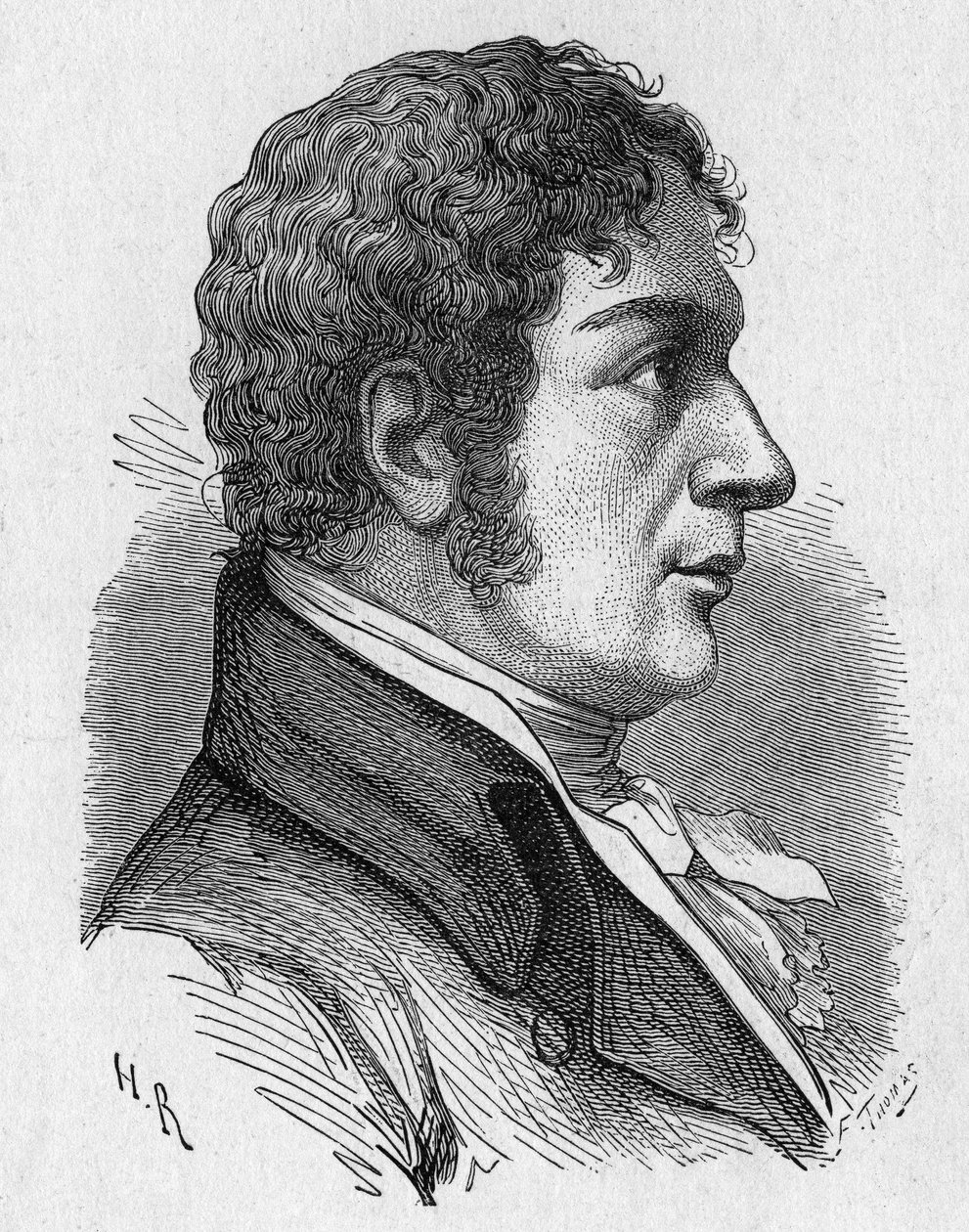 Francois (Francesco) Zambeccari (1756-1812)的肖像，法国飞行员--在 "科学专辑；杰出的学者；伟大的发现 "1896。 作者 法语学校