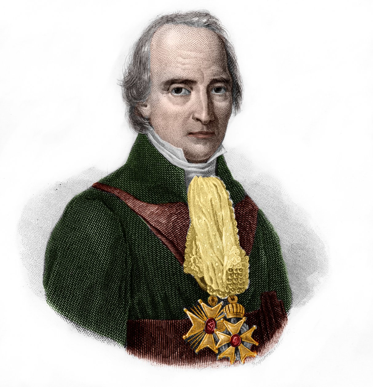 Francois Barbe-Marbois，Marquis de Barbe Marbois（1745-1837）法国政治家的肖像。 作者 法语学校