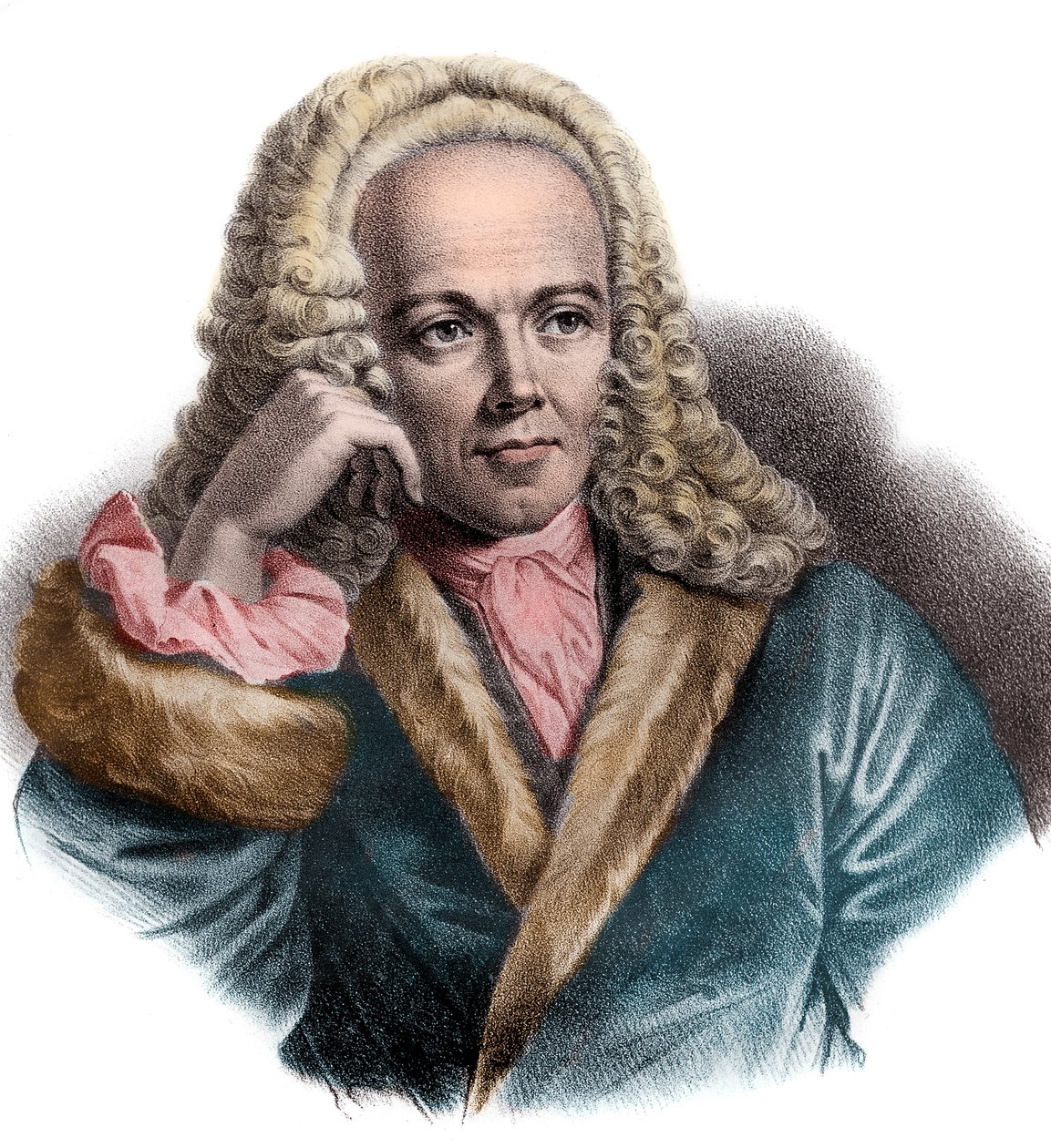 Francois Quesnay（1694-1774）法国医师和经济学家的肖像 作者 法语学校
