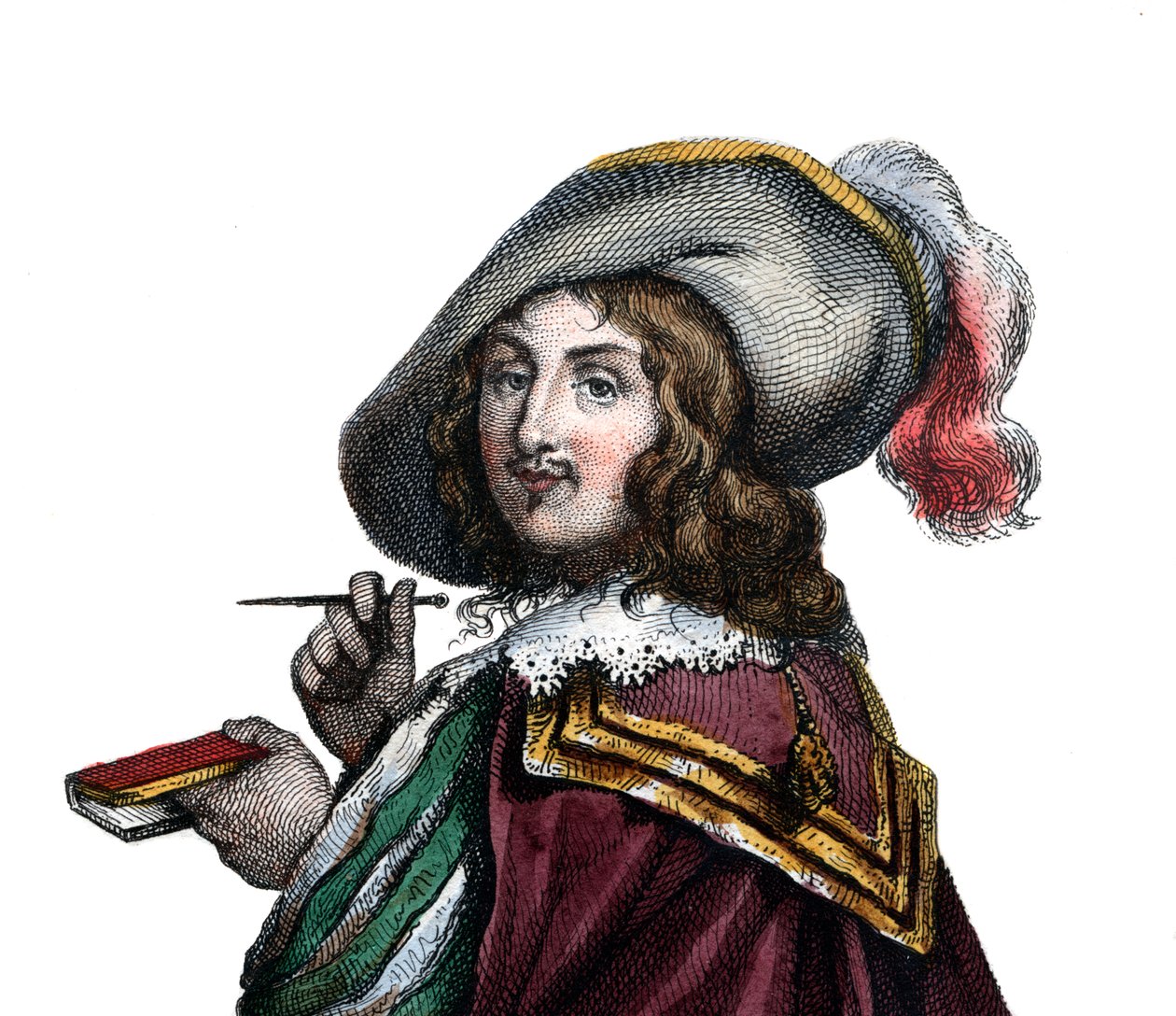 弗朗索瓦六世的肖像，La Rochefoucauld公爵，Marcillac王子（1613-1680），法国作家。 作者 法语学校