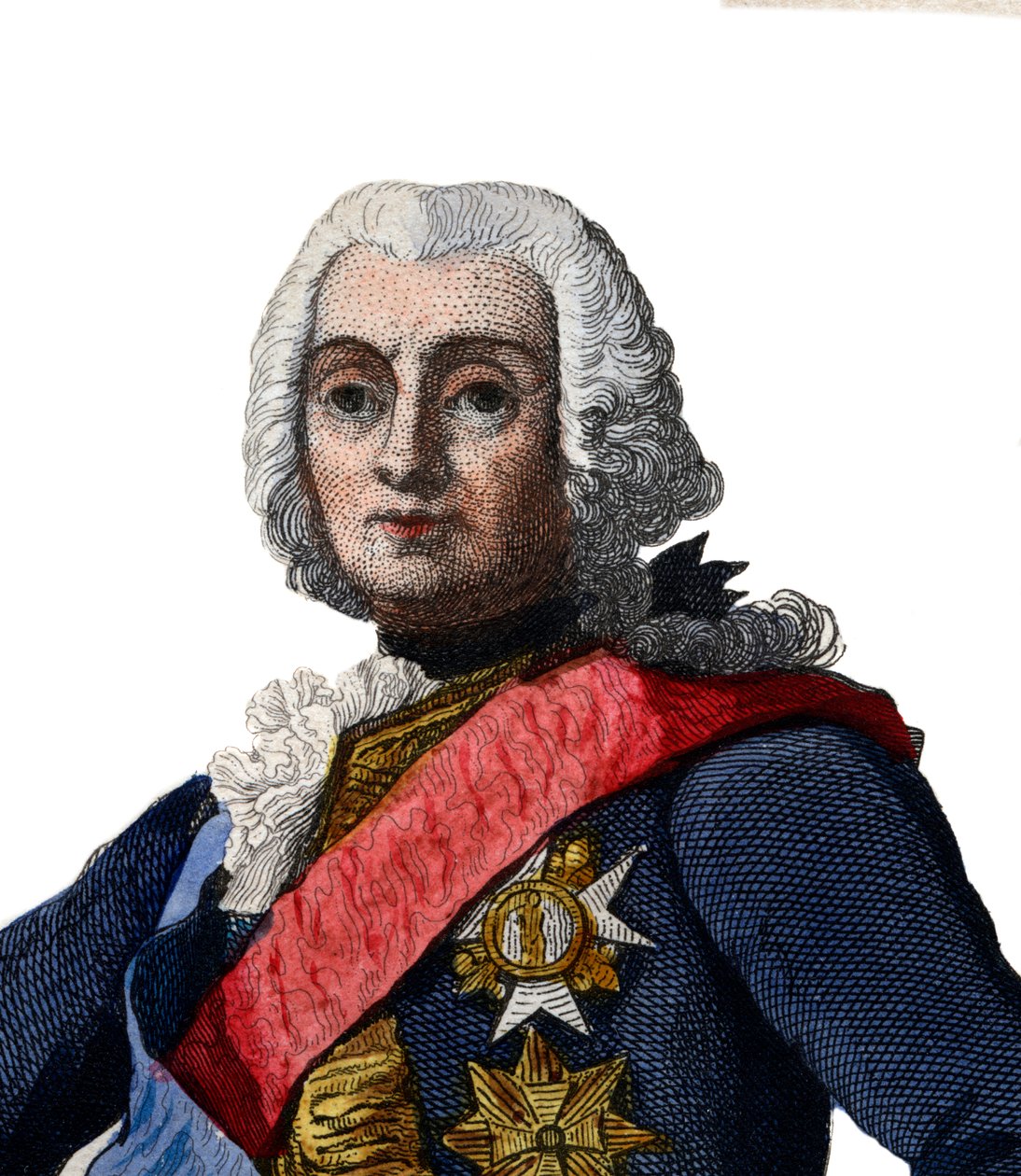Francois de Chevert（1695-1769）的肖像，法国将军。 作者 法语学校